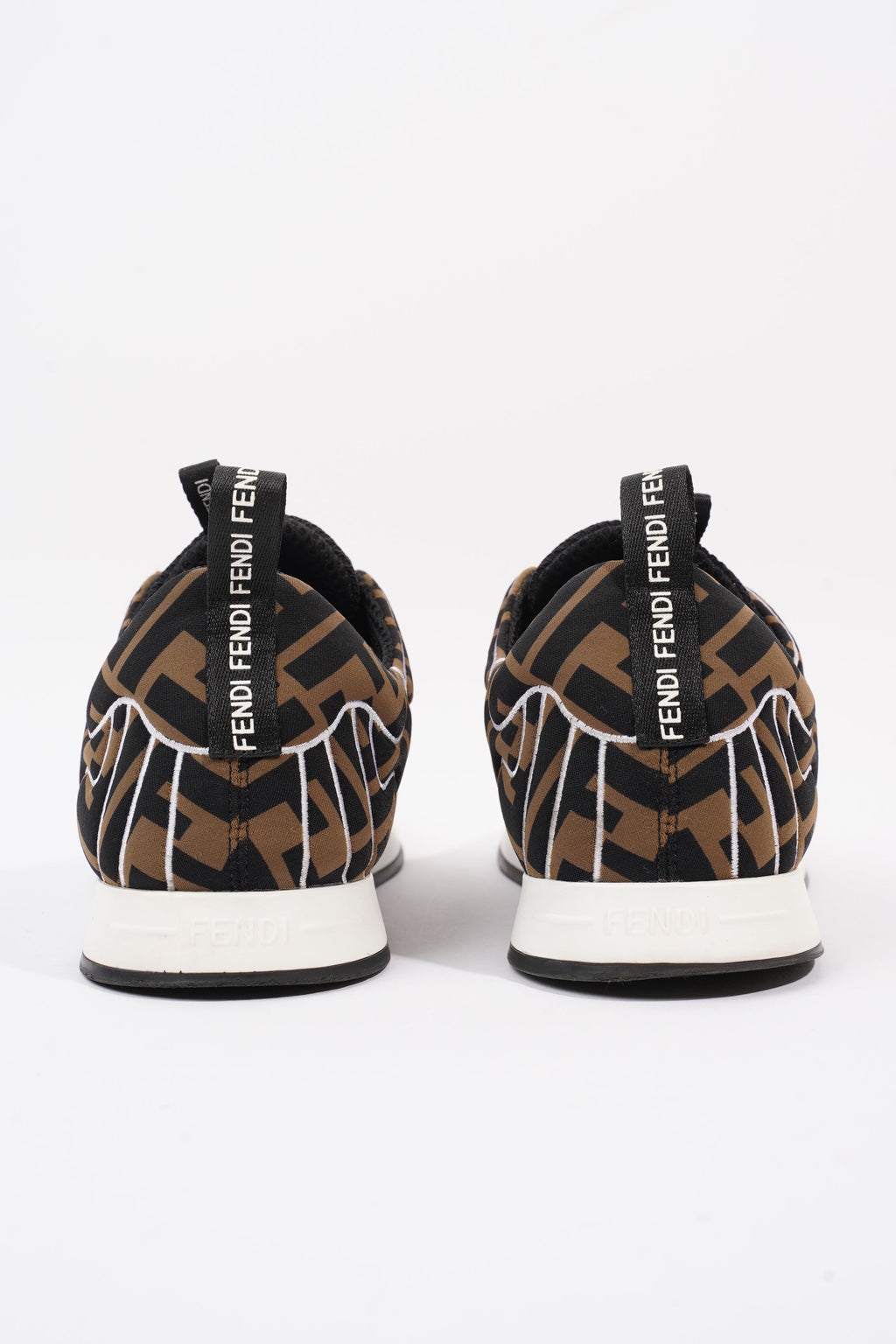 Fendi Freedom Black / Brown / White Neoprene EU 37 UK 4