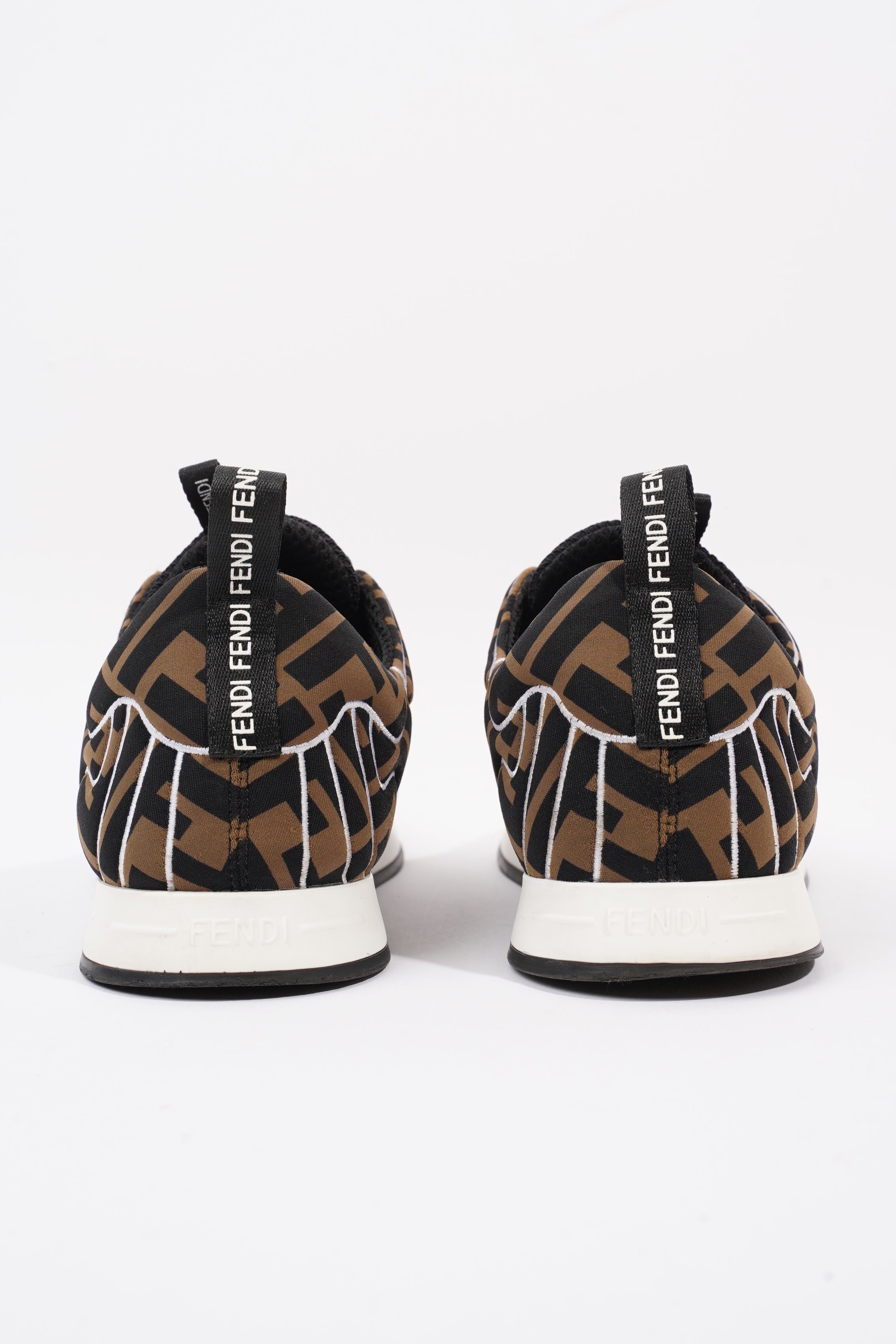 Fendi Freedom Black / Brown / White Neoprene EU 37 UK 4