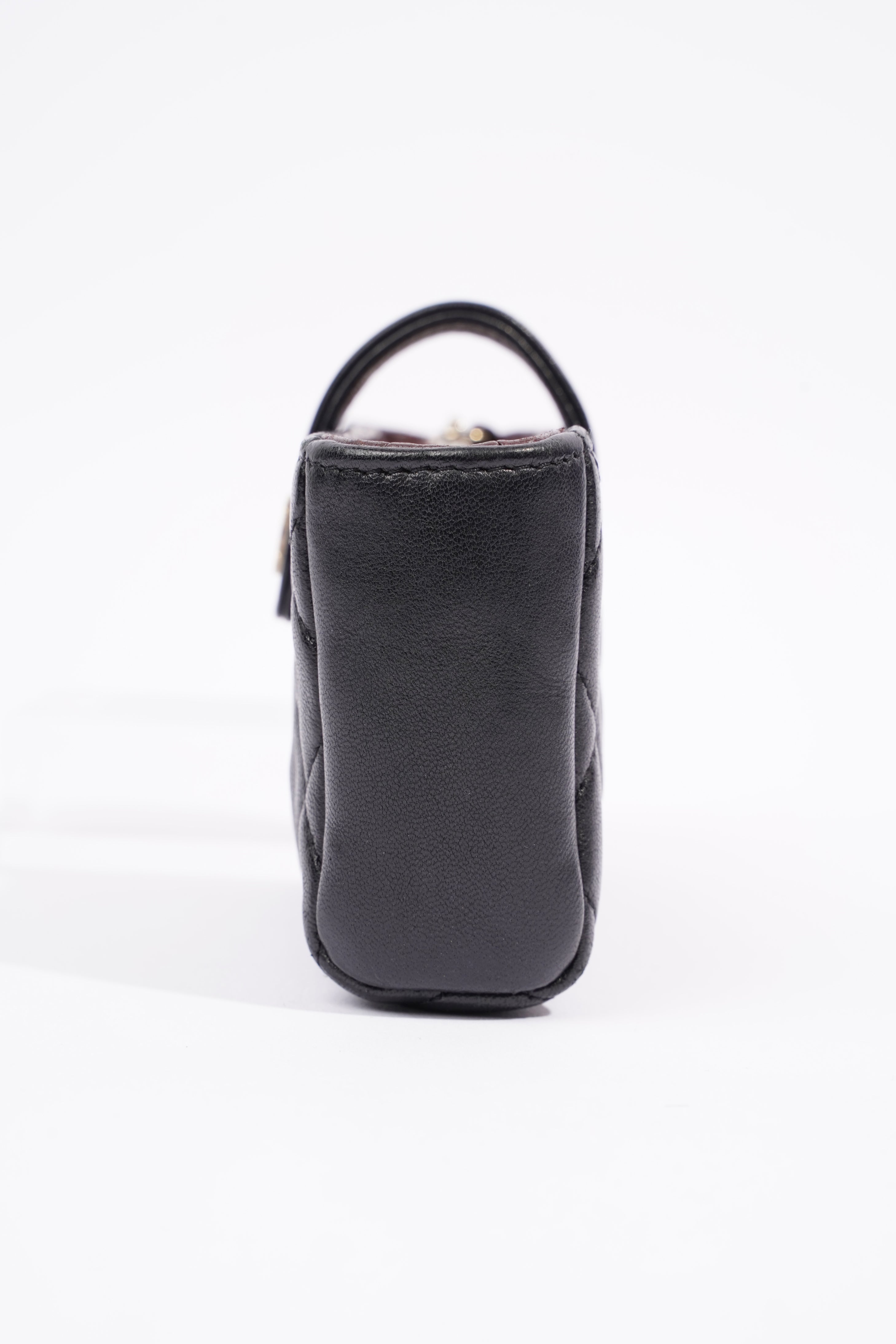 Chanel Zip Wallet Black Lambskin Leather