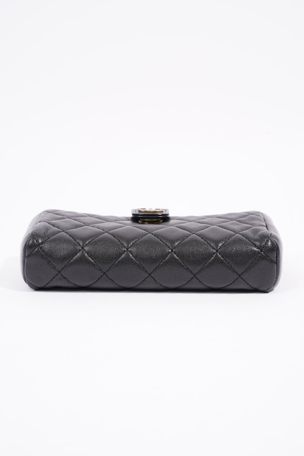 Chanel Zip Wallet Black Lambskin Leather