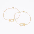 Fendi F Is Fendi Double Bracelet Gold Gold Plated