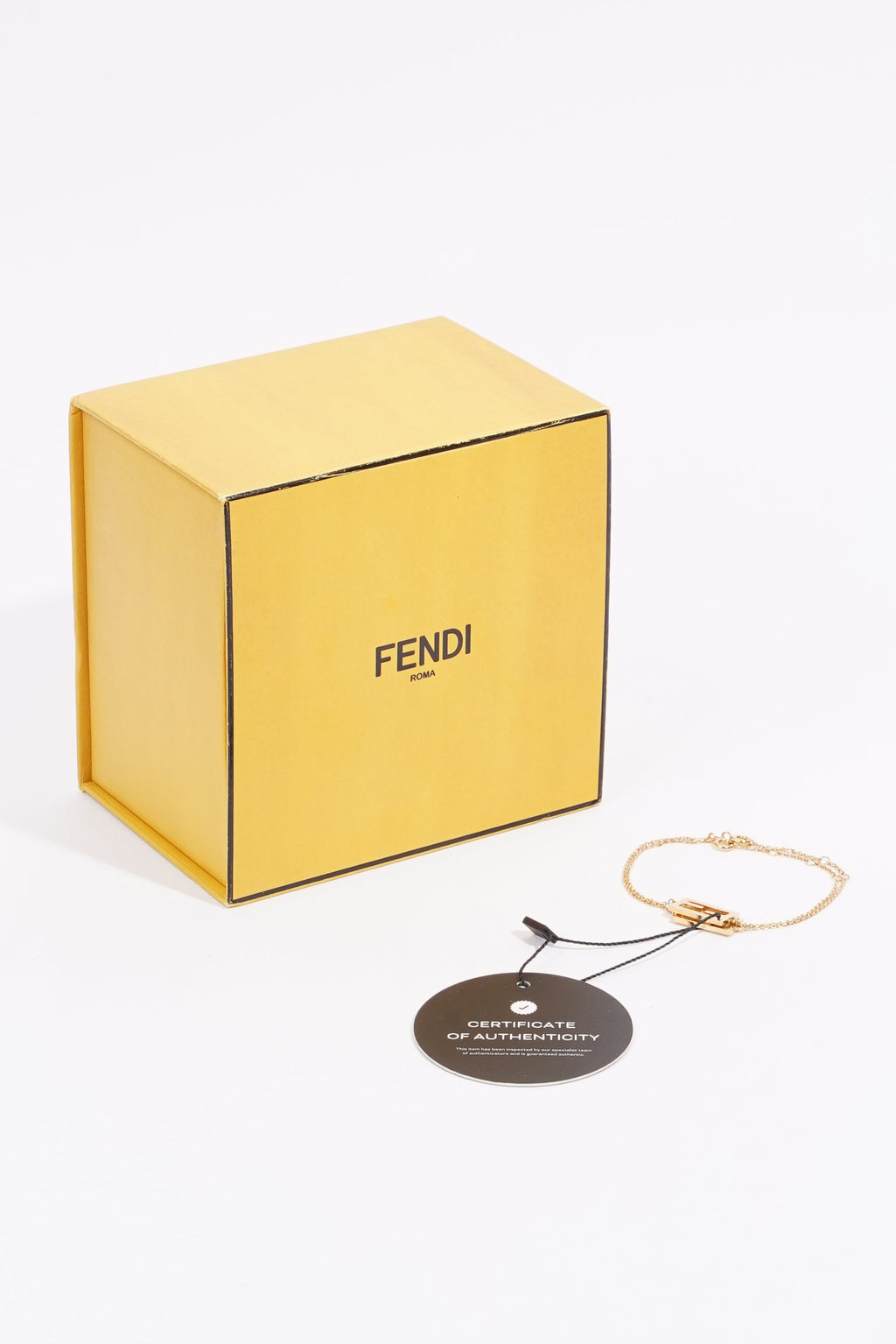Fendi F Is Fendi Double Bracelet Gold Gold Plated