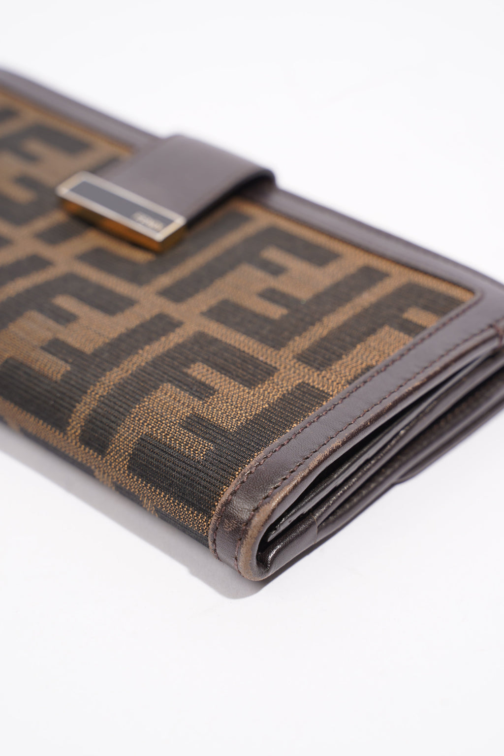 Fendi Long Wallet Brown Canvas