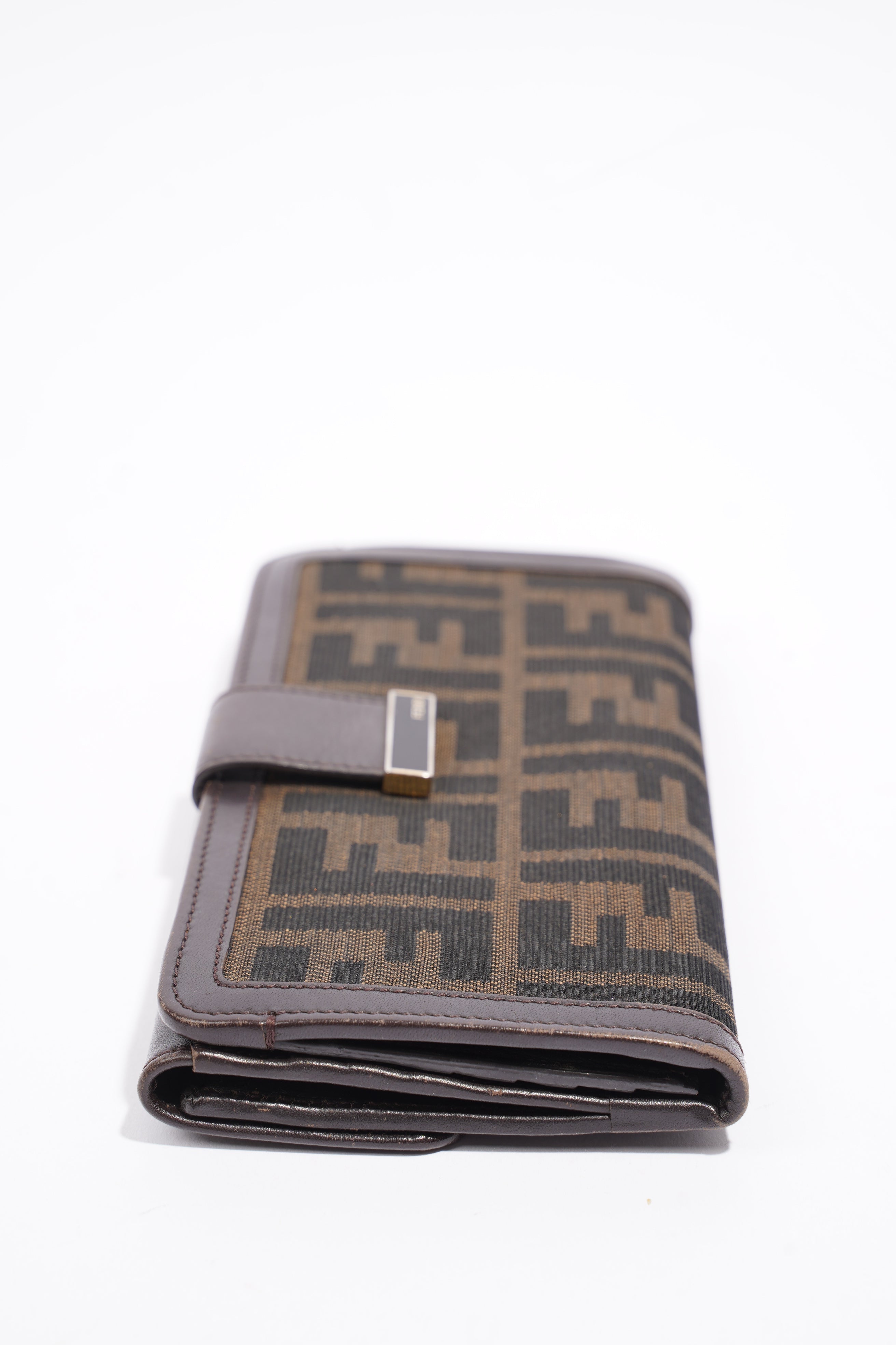 Fendi Long Wallet Brown Canvas