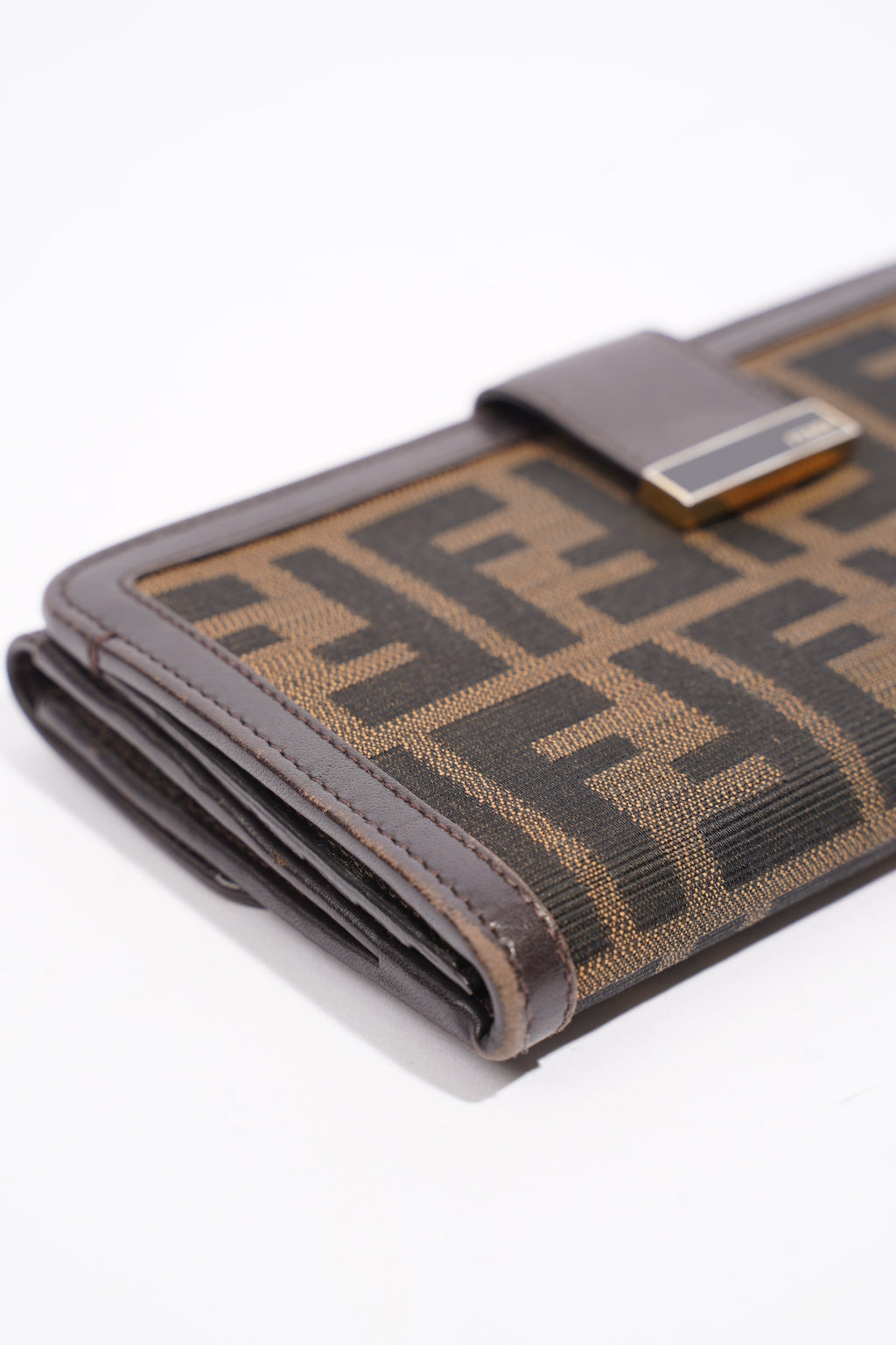 Fendi Long Wallet Brown Canvas