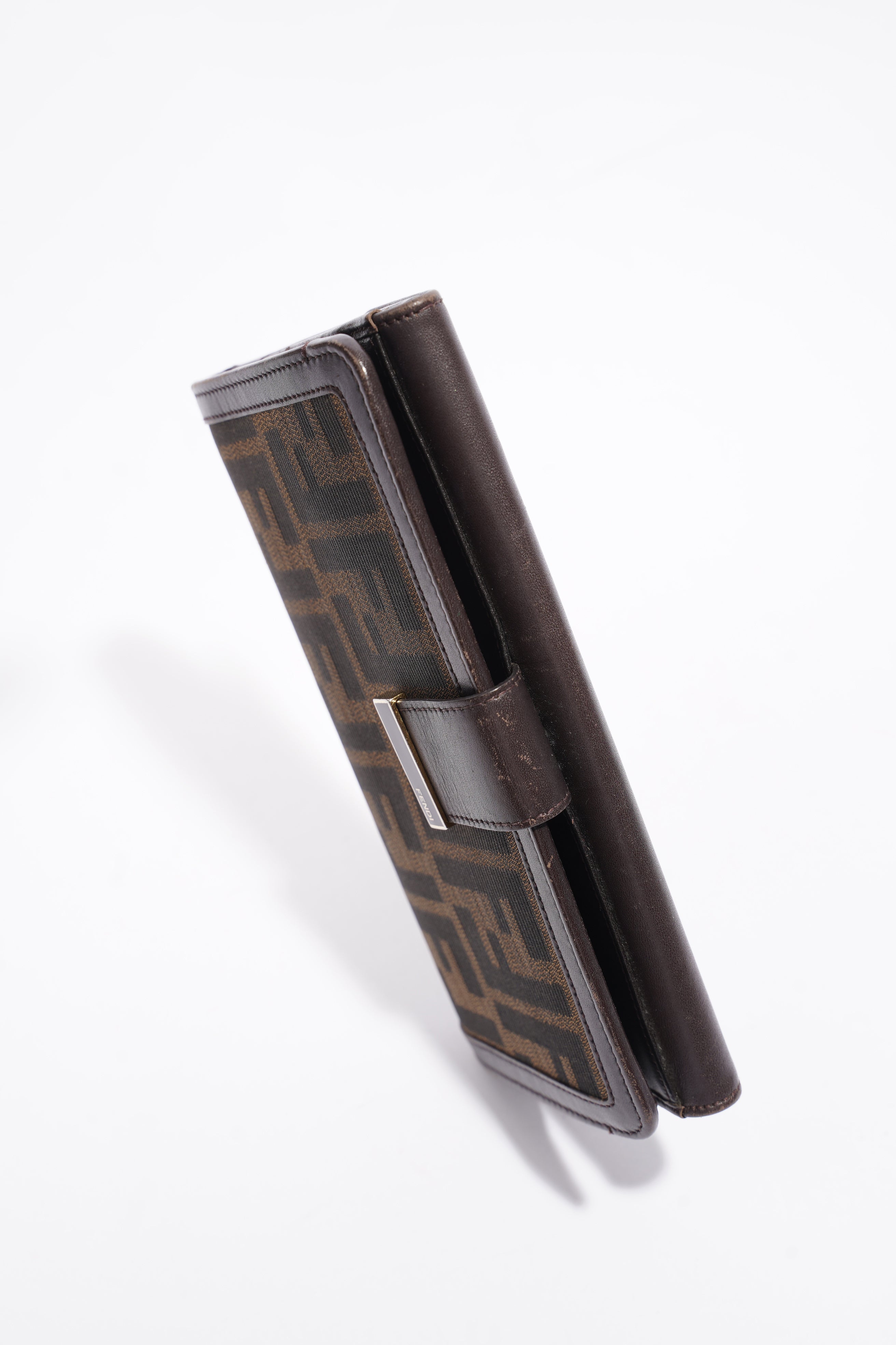 Fendi Long Wallet Brown Canvas