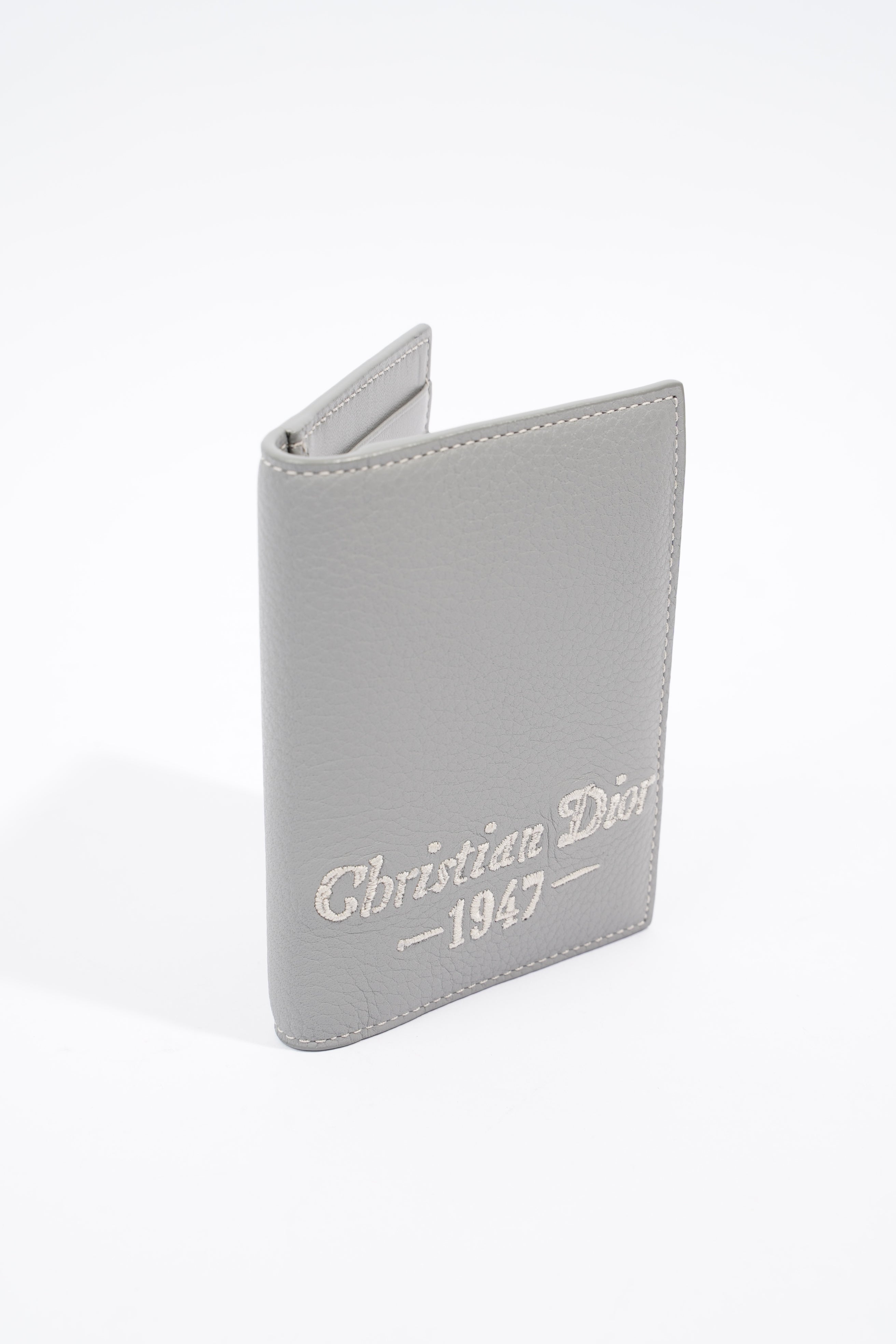 Christian Dior Pocket Organiser Grey Leather