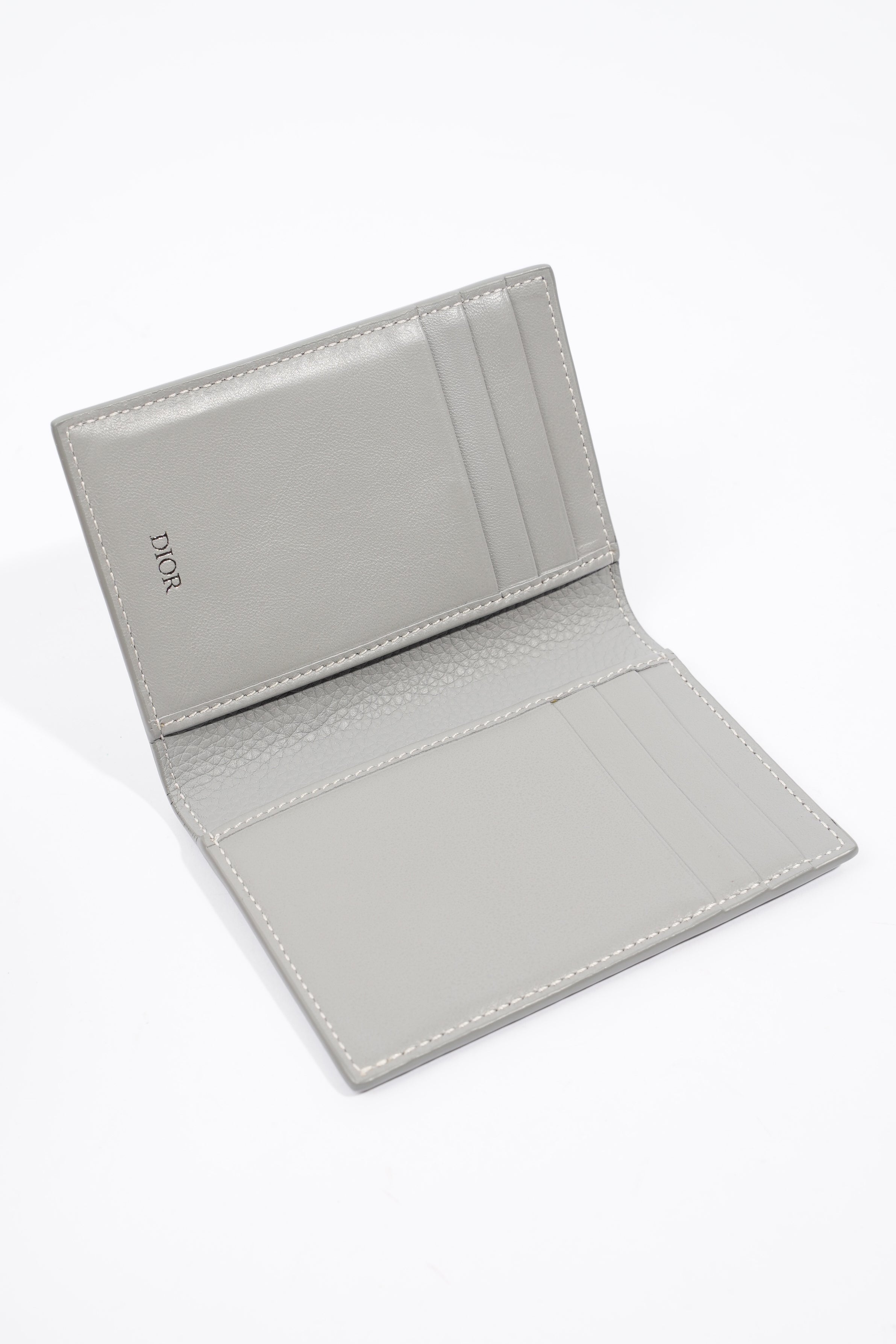 Christian Dior Pocket Organiser Grey Leather