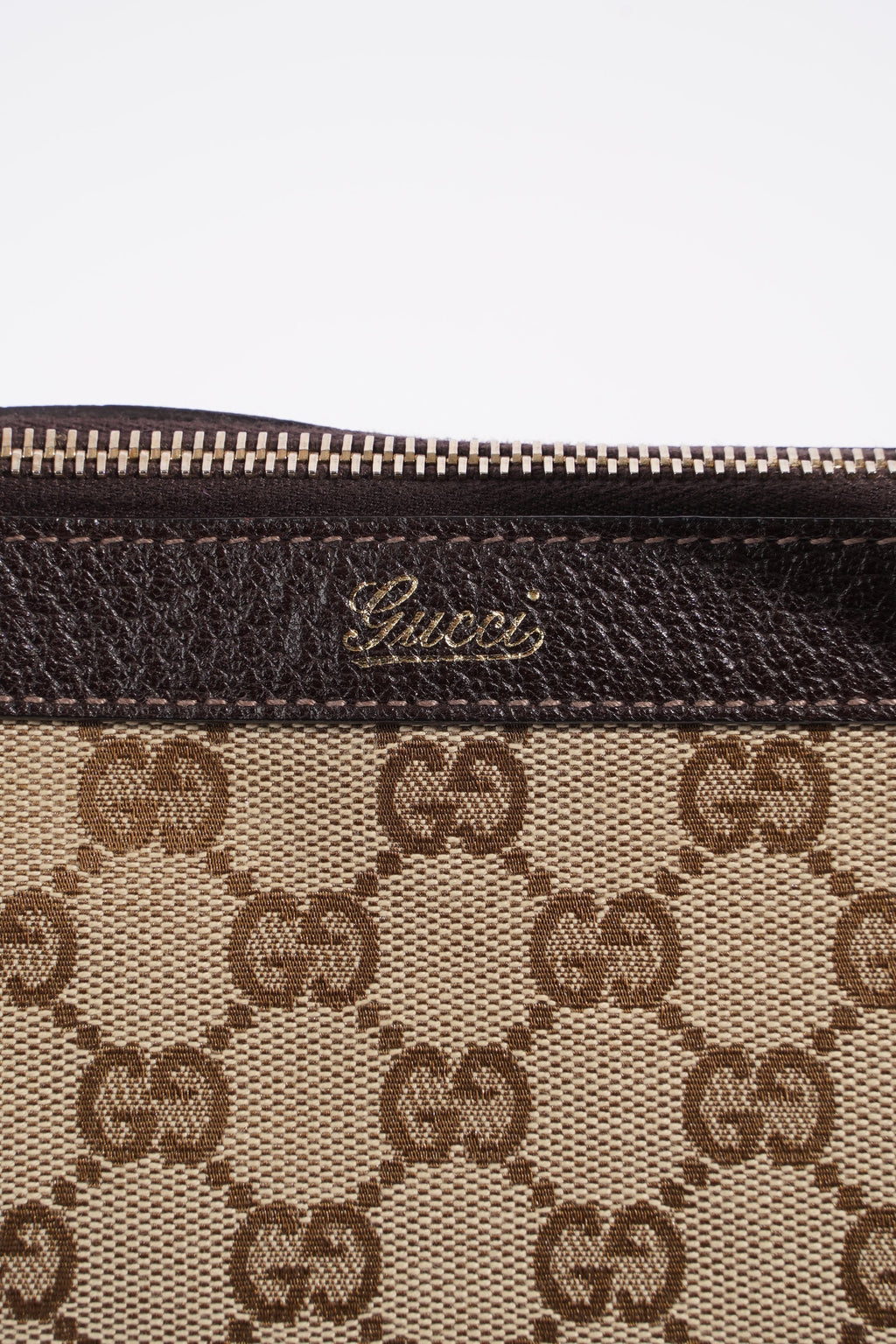 Gucci Abbey GG Tote GG Supreme / Brown Leather Canvas