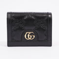 Gucci GG Matelasse Card Case Black Matelasse Leather