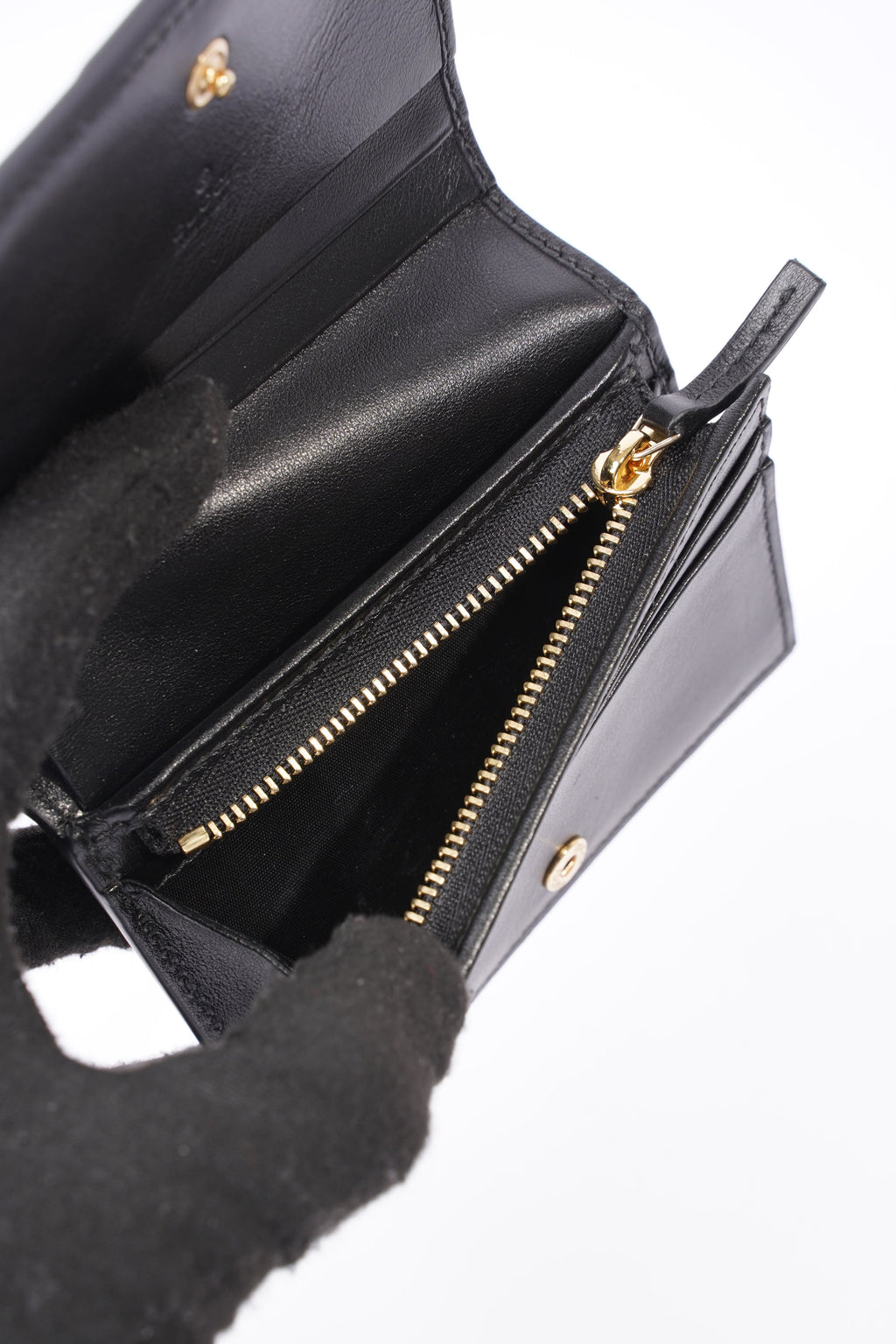 Gucci GG Matelasse Card Case Black Matelasse Leather