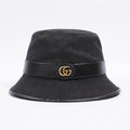 Gucci GG Bucket Hat Black GG Supreme Canvas XL (60cm)