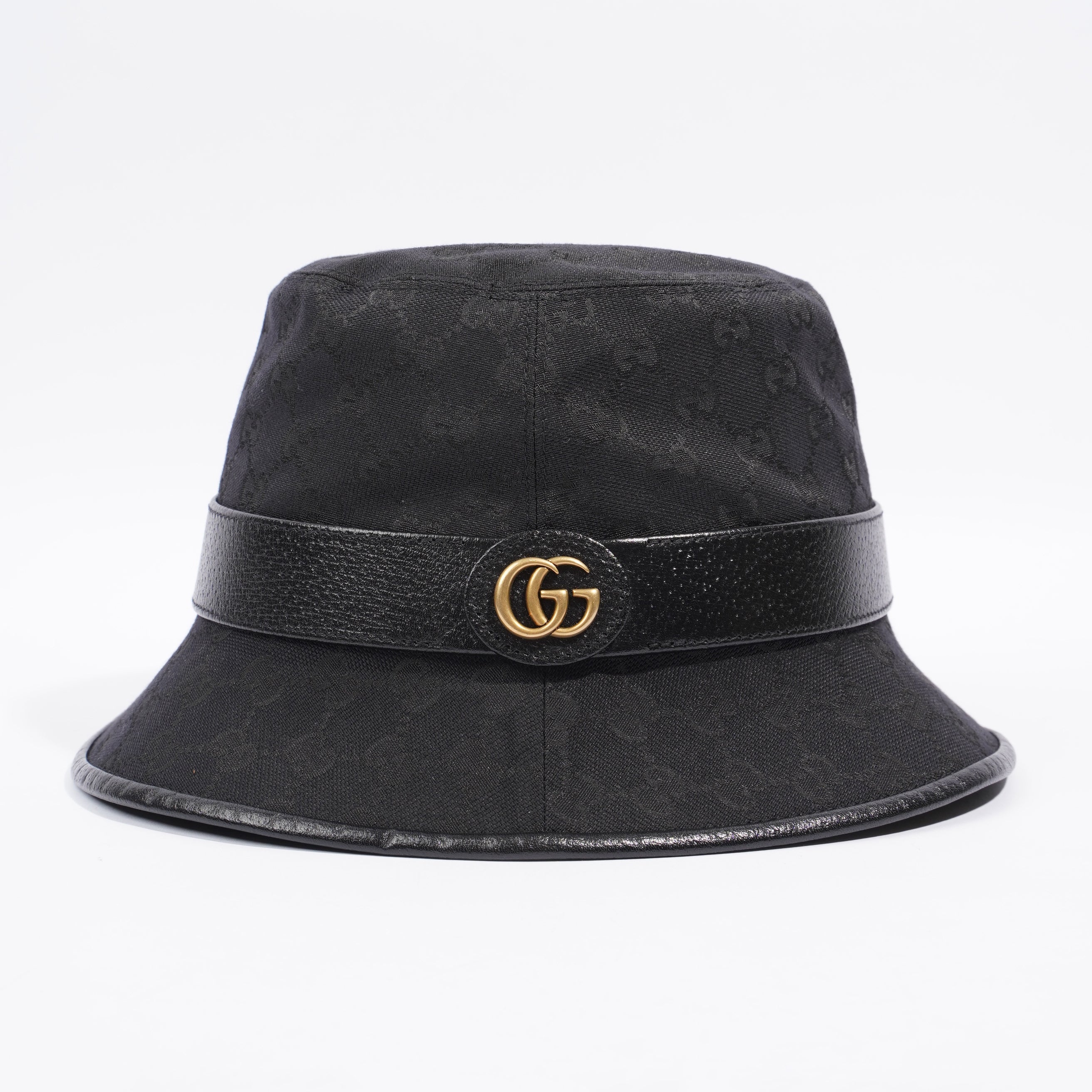 Gucci GG Bucket Hat Black GG Supreme Canvas XL (60cm)