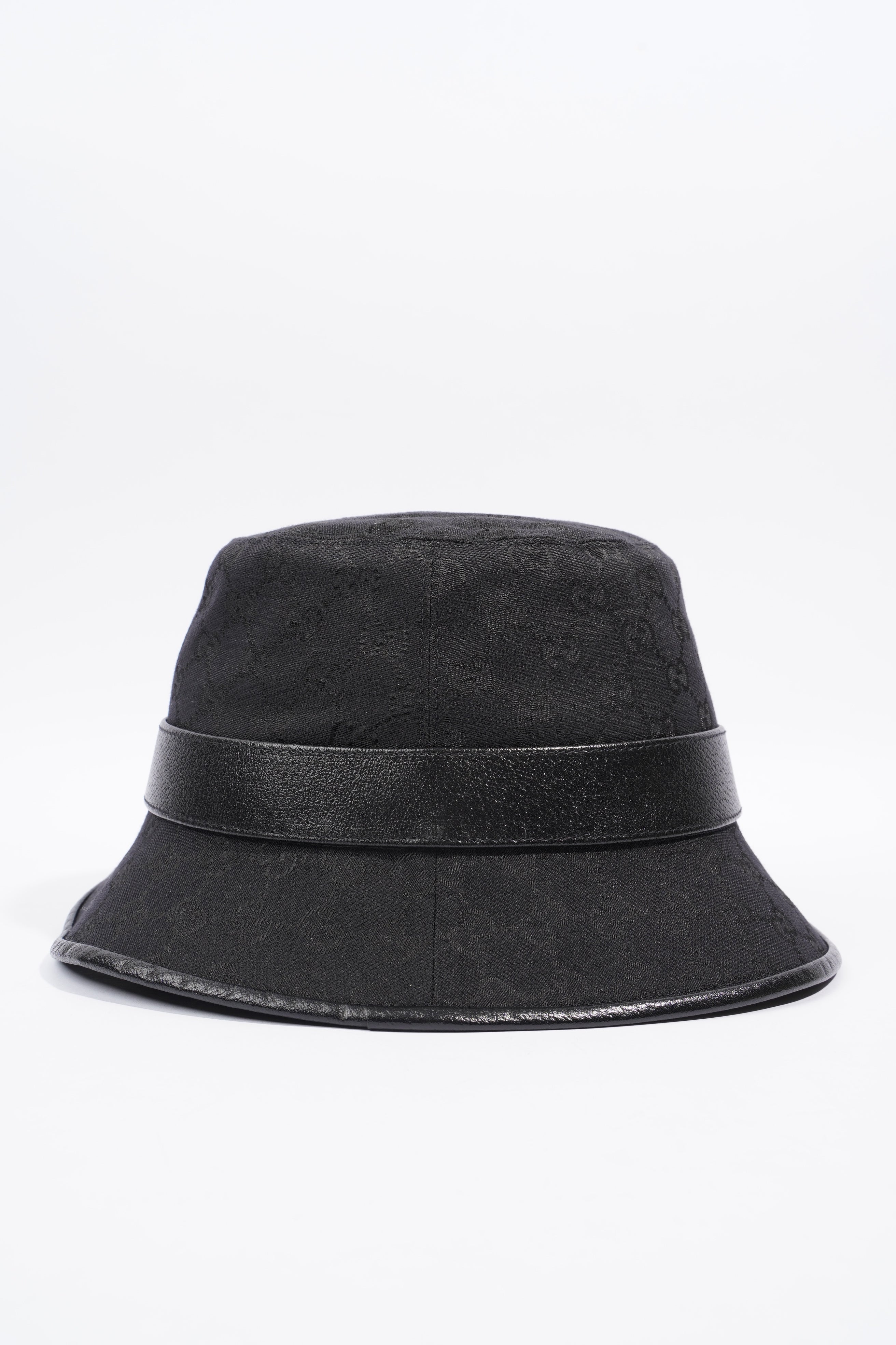 Gucci GG Bucket Hat Black GG Supreme Canvas XL (60cm)