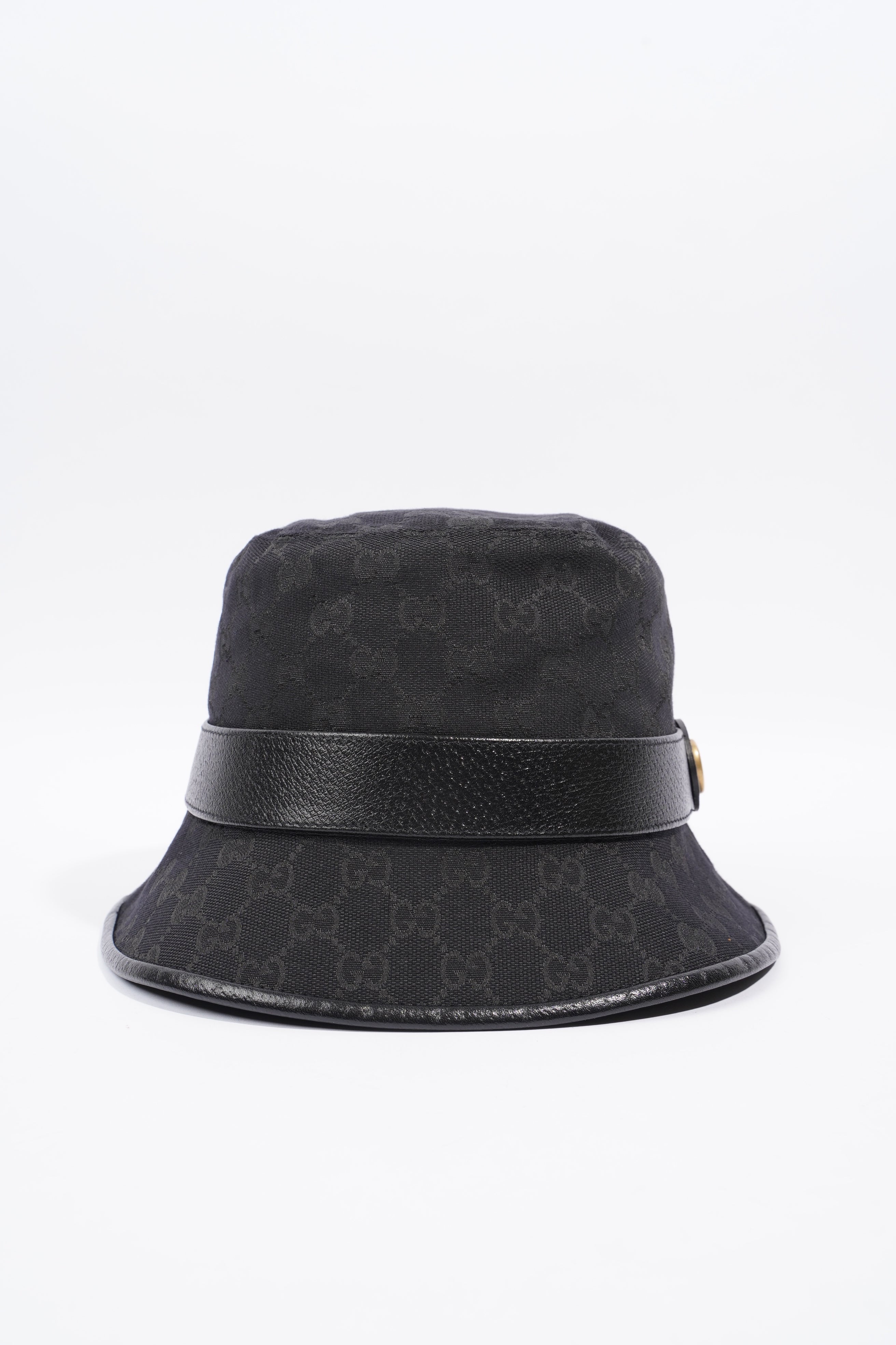 Gucci GG Bucket Hat Black GG Supreme Canvas XL (60cm)