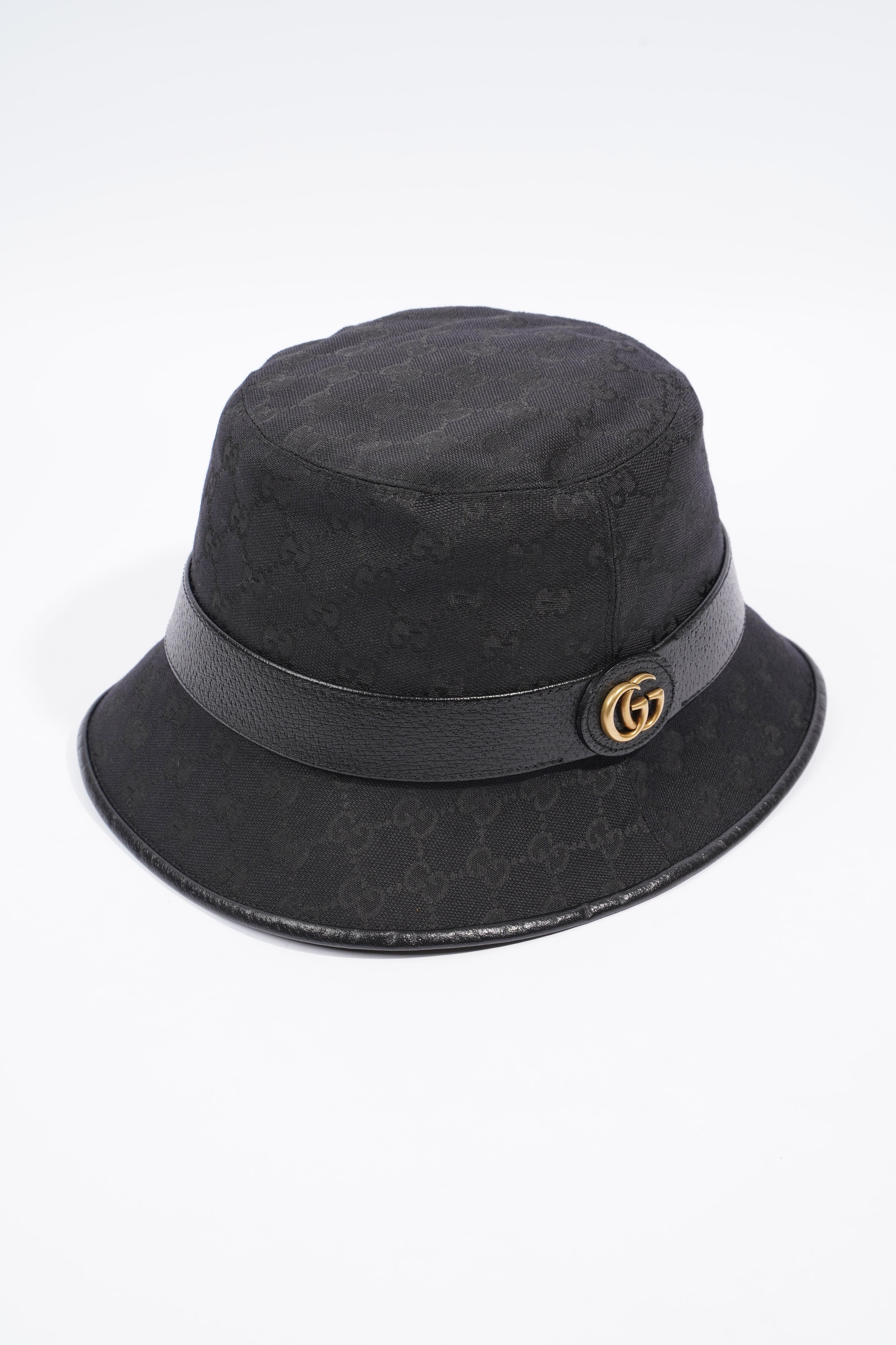 Gucci GG Bucket Hat Black GG Supreme Canvas XL (60cm)