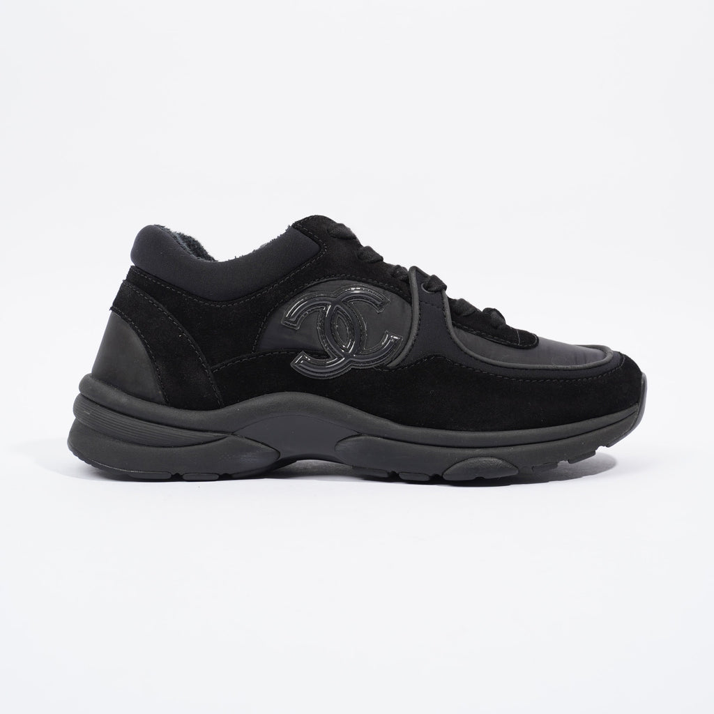 Chanel CC Logo Sneaker Black Re Nylon EU 38 UK 5