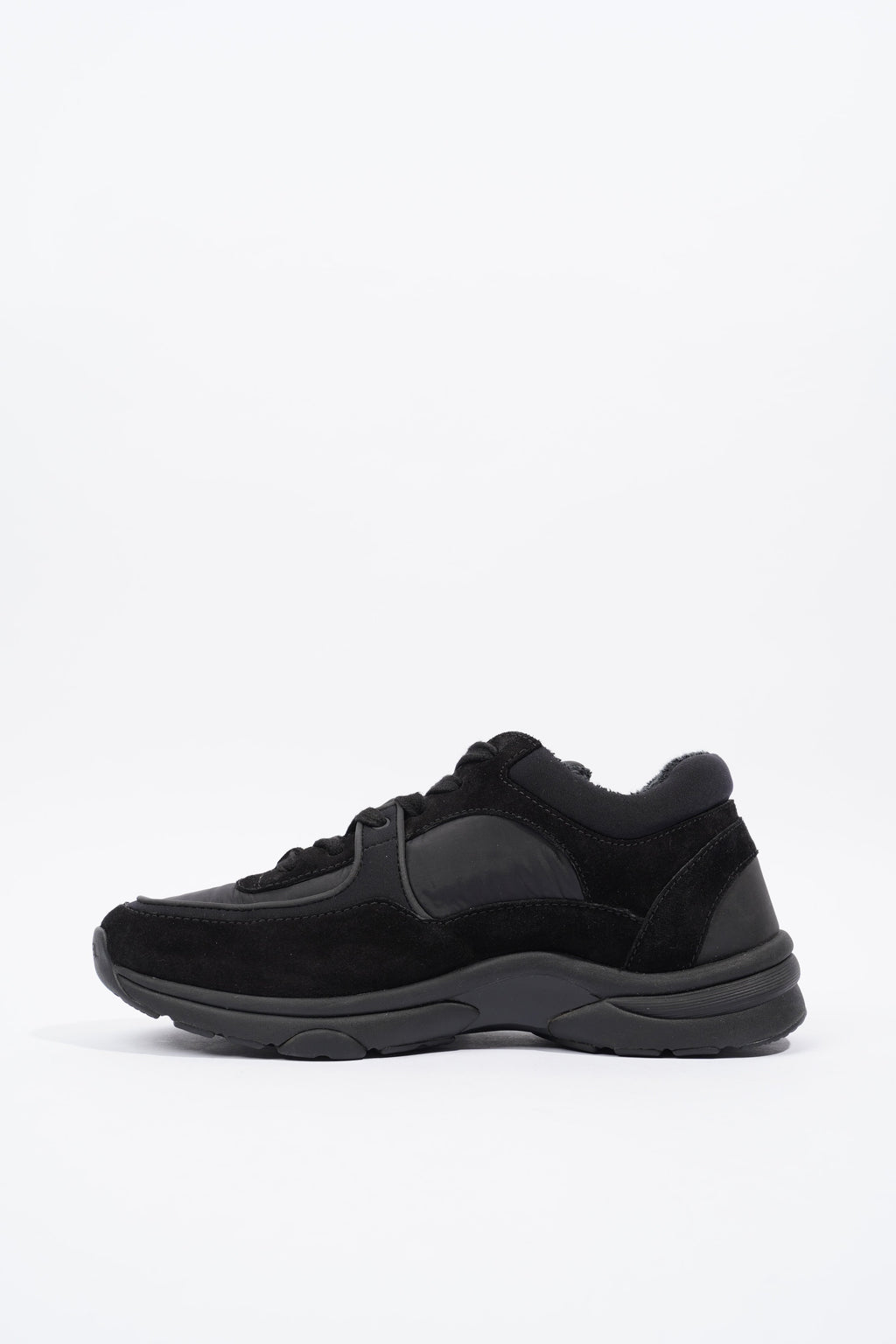 Chanel CC Logo Sneaker Black Re Nylon EU 38 UK 5