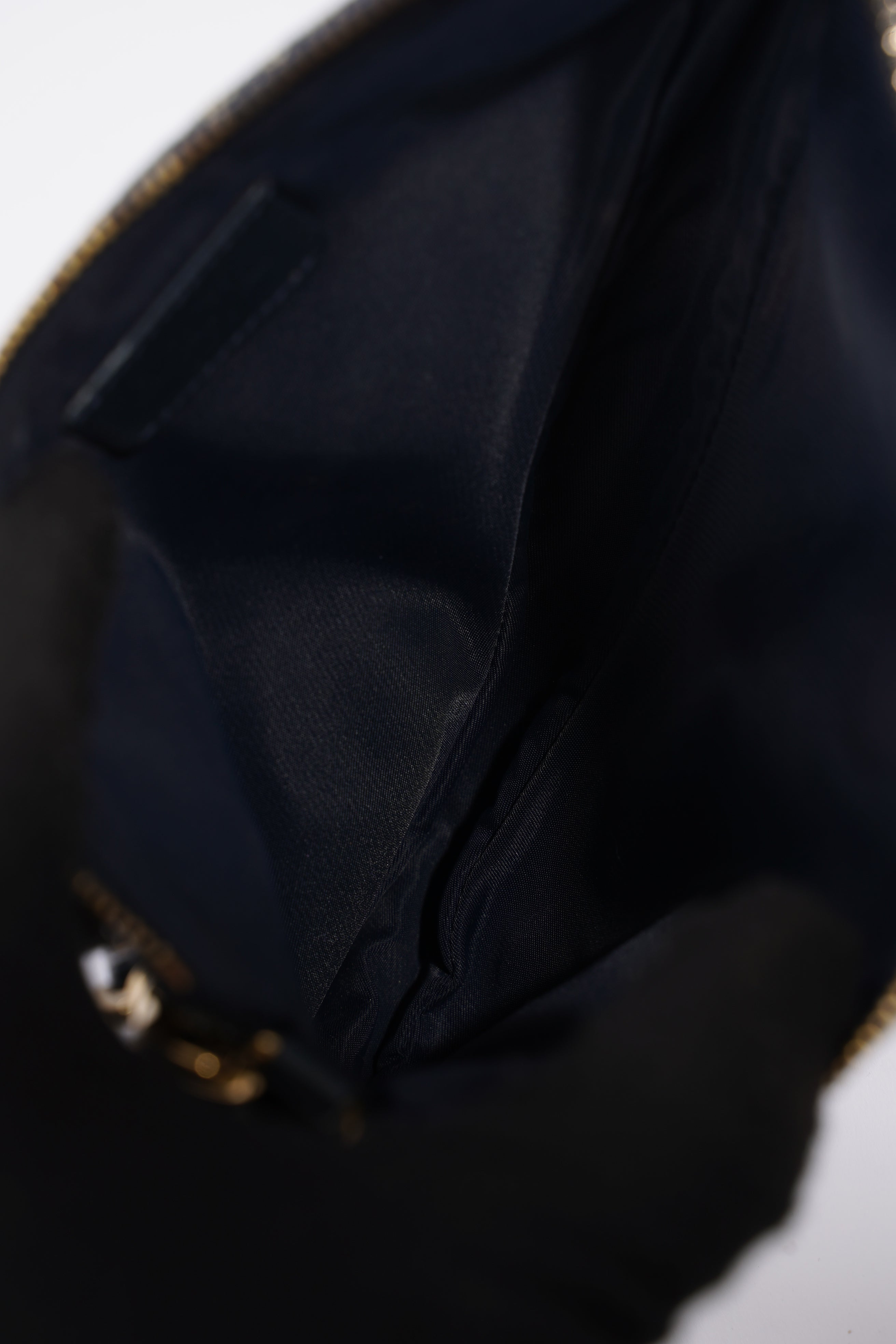 Christian Dior Mini Saddle Blue And Grey Oblique Canvas
