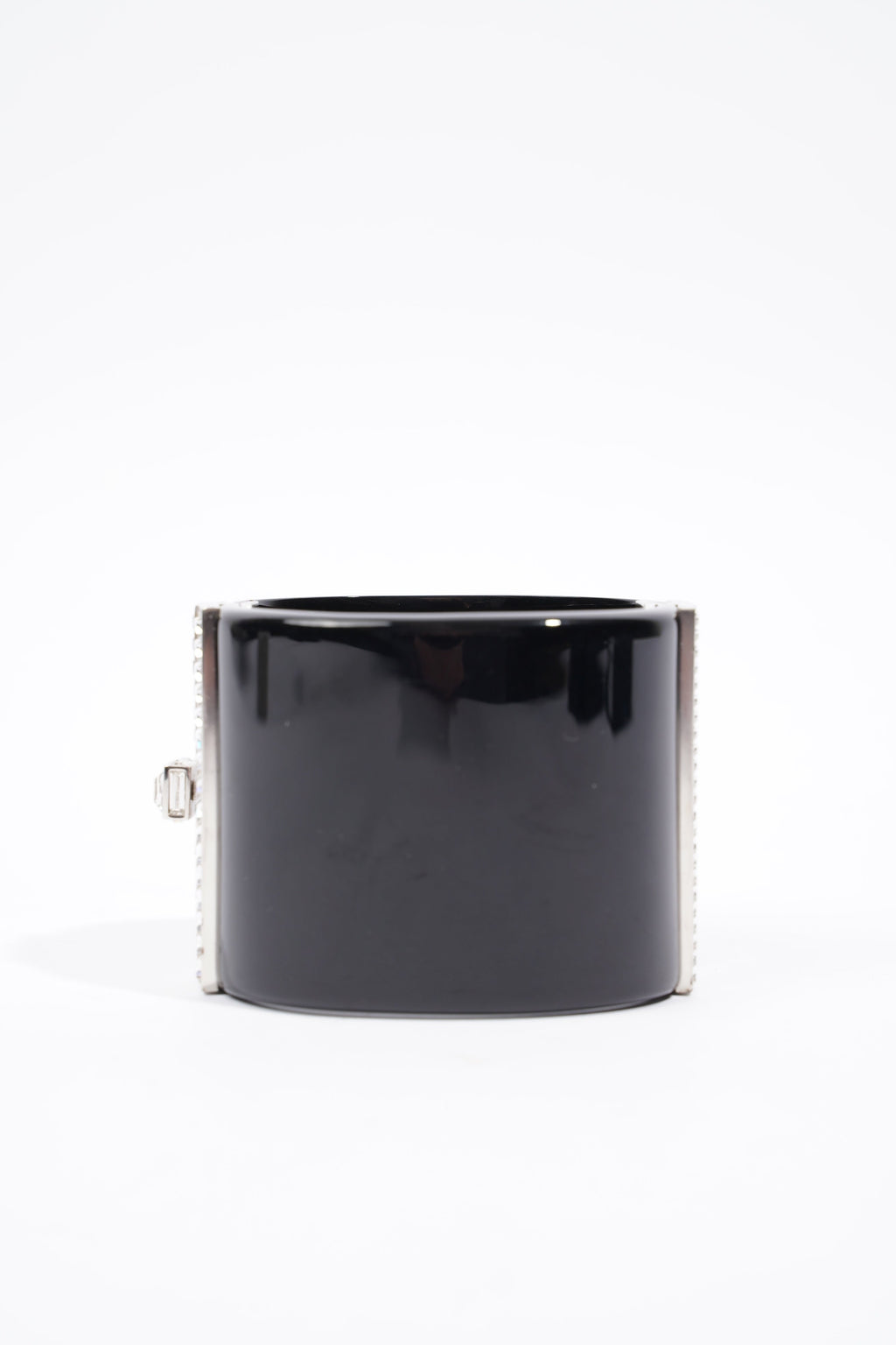 Chanel CC Logo Cuff Black / Diamond Resin 16.5cm
