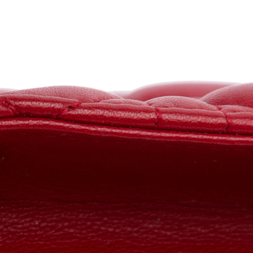 Dior Lady Dior Medium Red Cannage Quilted Leather