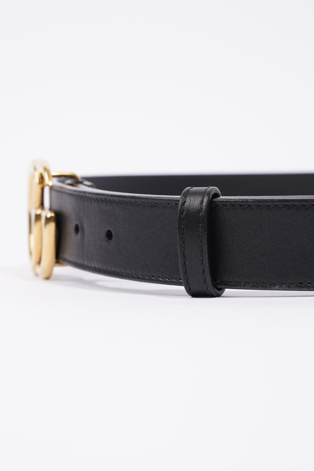 Gucci Marmont Belt Black Leather 70cm