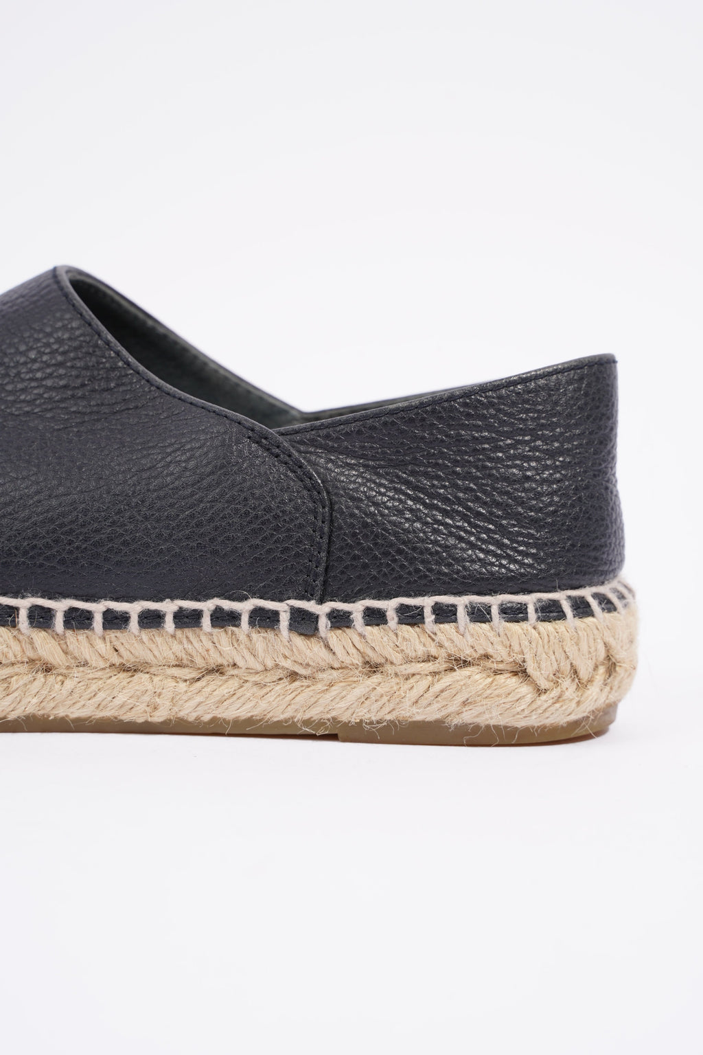Chanel Espadrilles Black Leather EU 37 UK 4