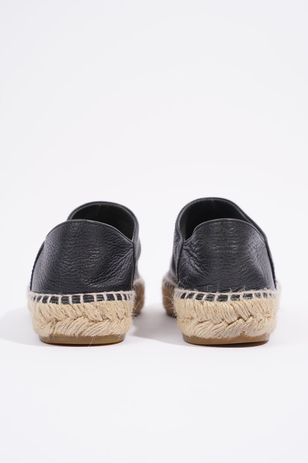 Chanel Espadrilles Black Leather EU 37 UK 4