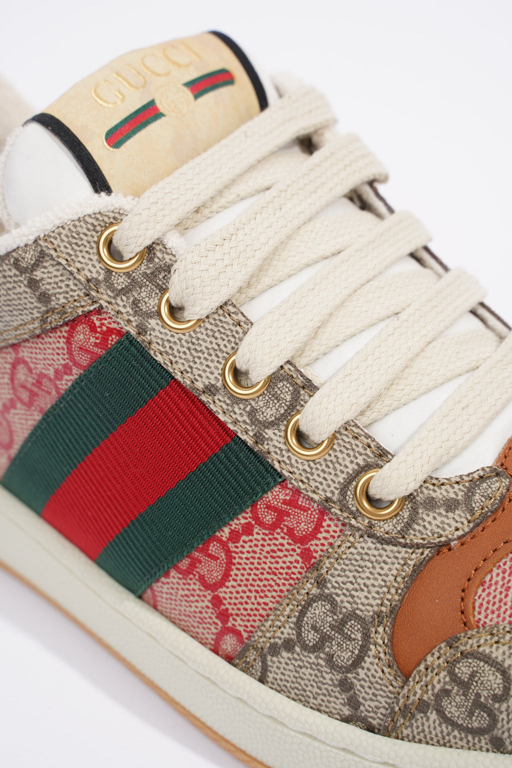 Gucci Screener Beige Monogram / Red Monogram / Brown Canvas EU 37 UK 4