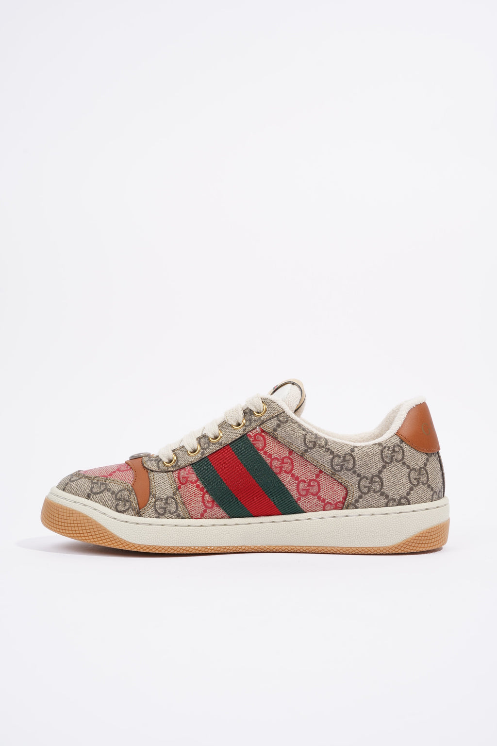 Gucci Screener Beige Monogram / Red Monogram / Brown Canvas EU 37 UK 4