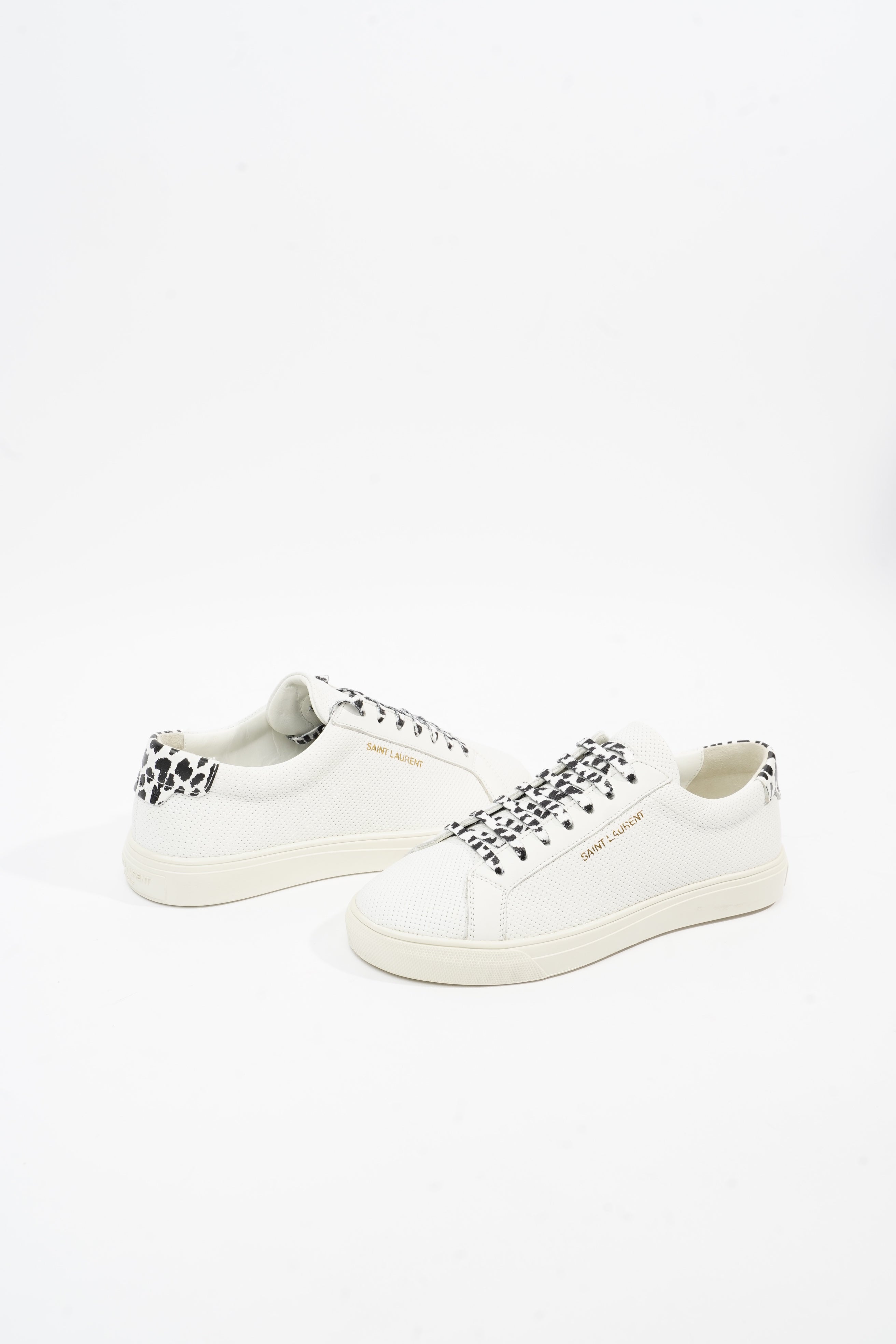 Saint Laurent Low Top Sneaker White Leather EU 36 UK 3