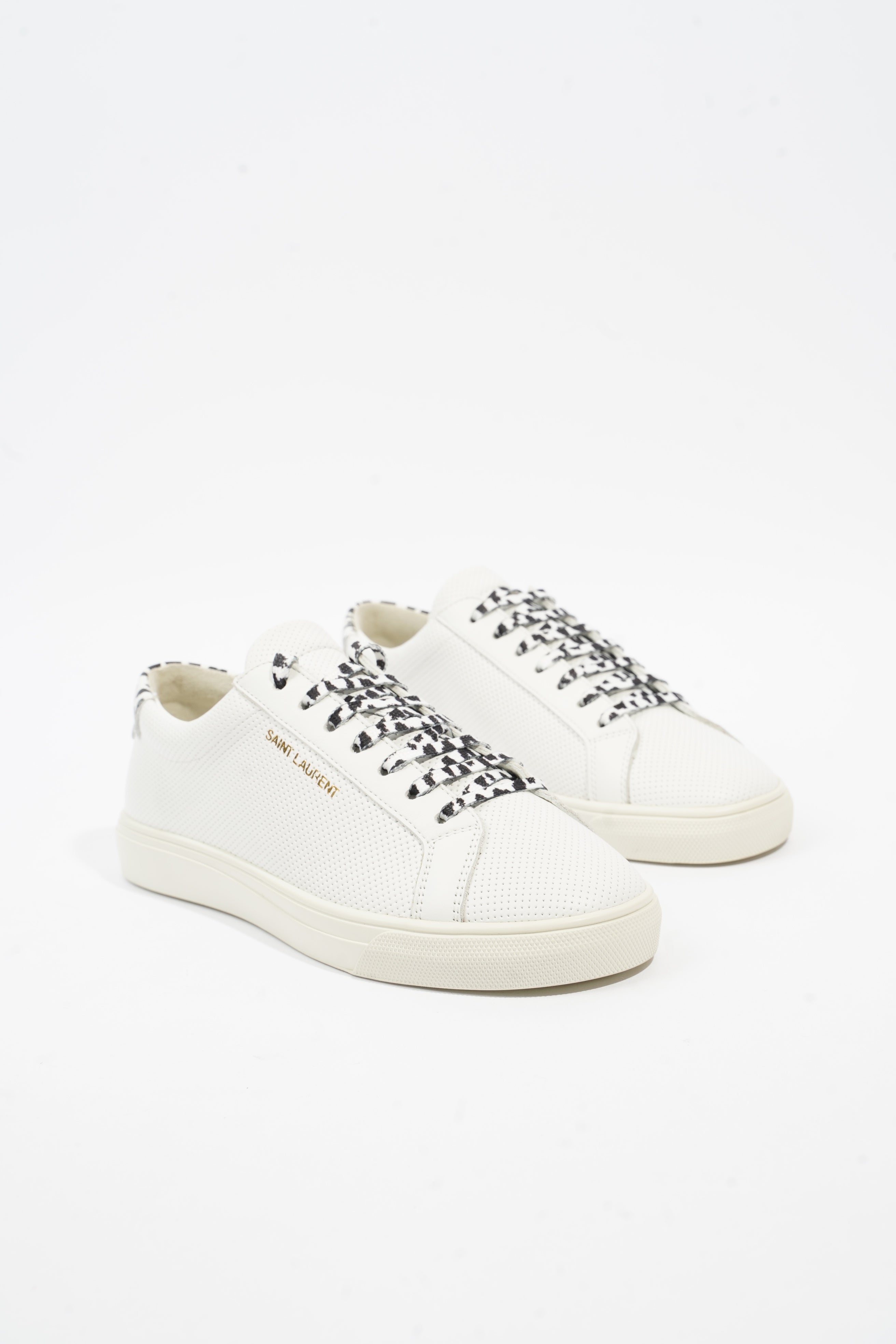 Saint Laurent Low Top Sneaker White Leather EU 36 UK 3