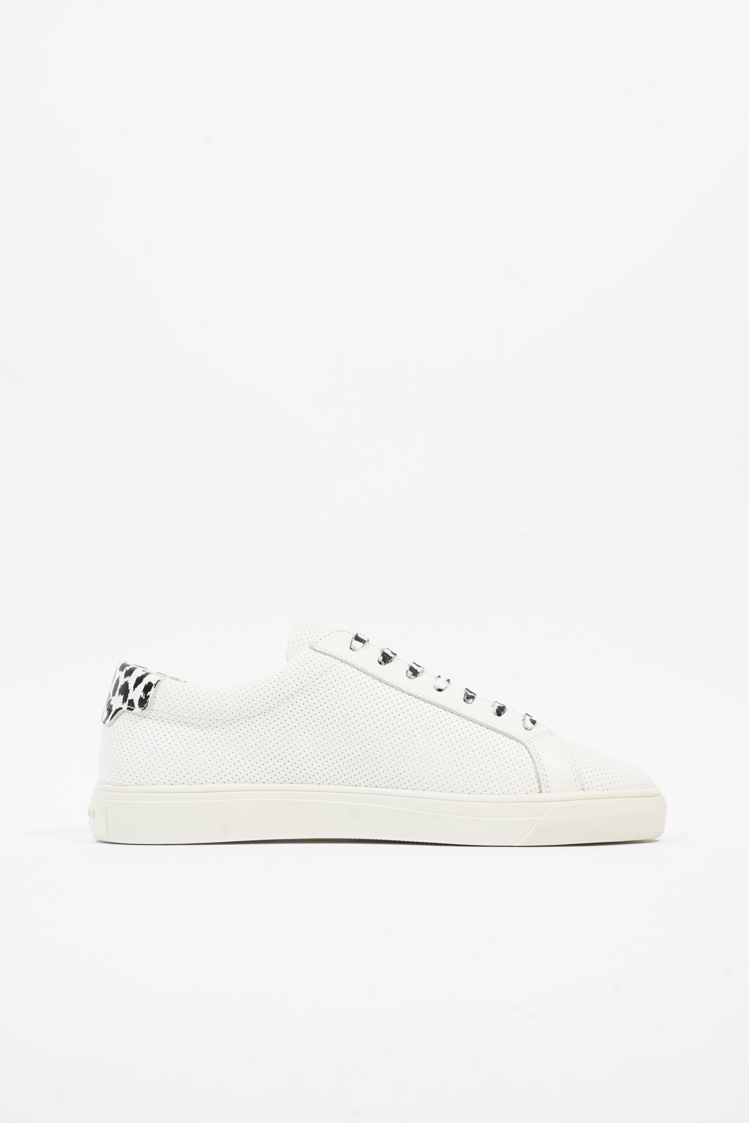 Saint Laurent Low Top Sneaker White Leather EU 36 UK 3
