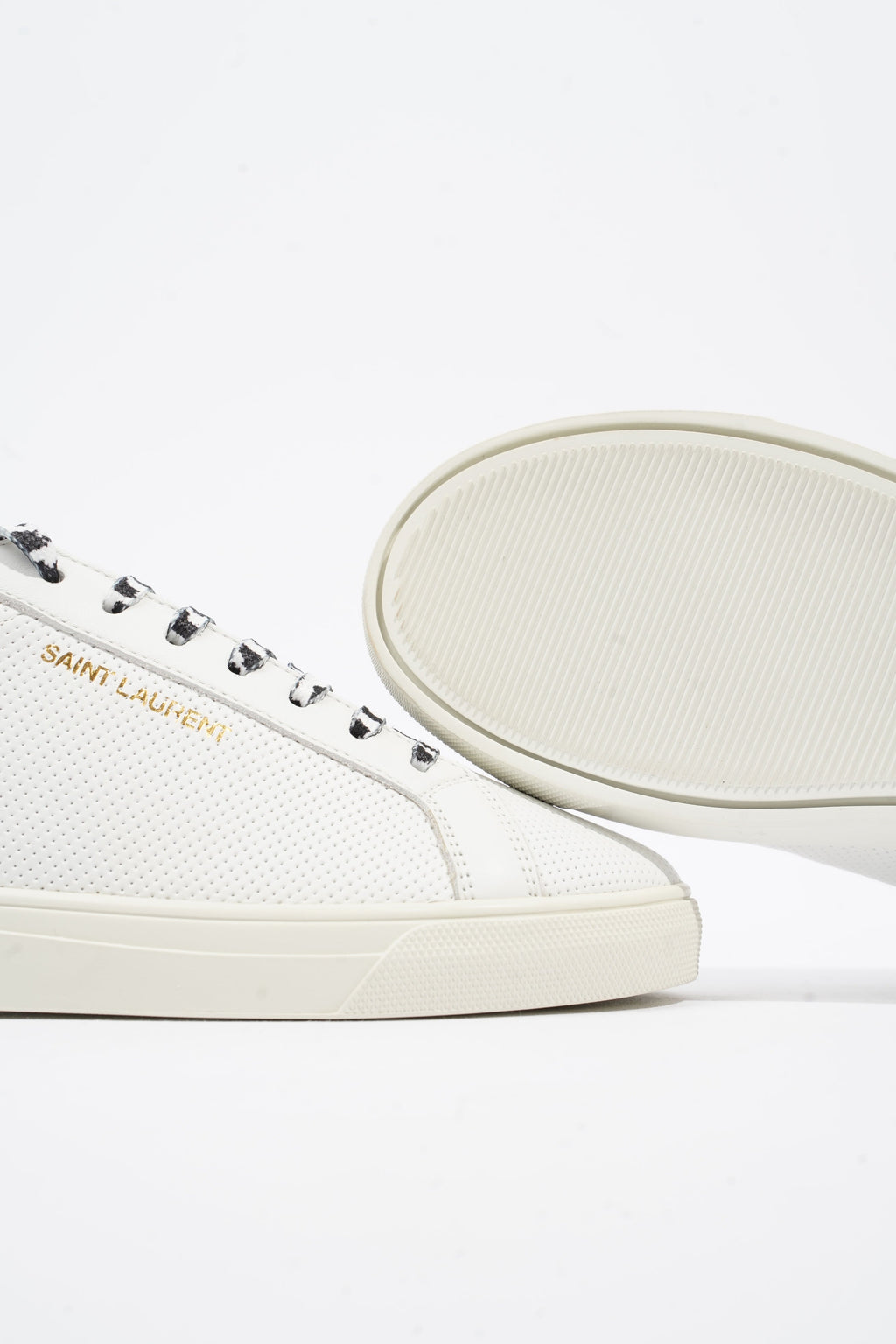 Saint Laurent Low Top Sneaker White Leather EU 36 UK 3