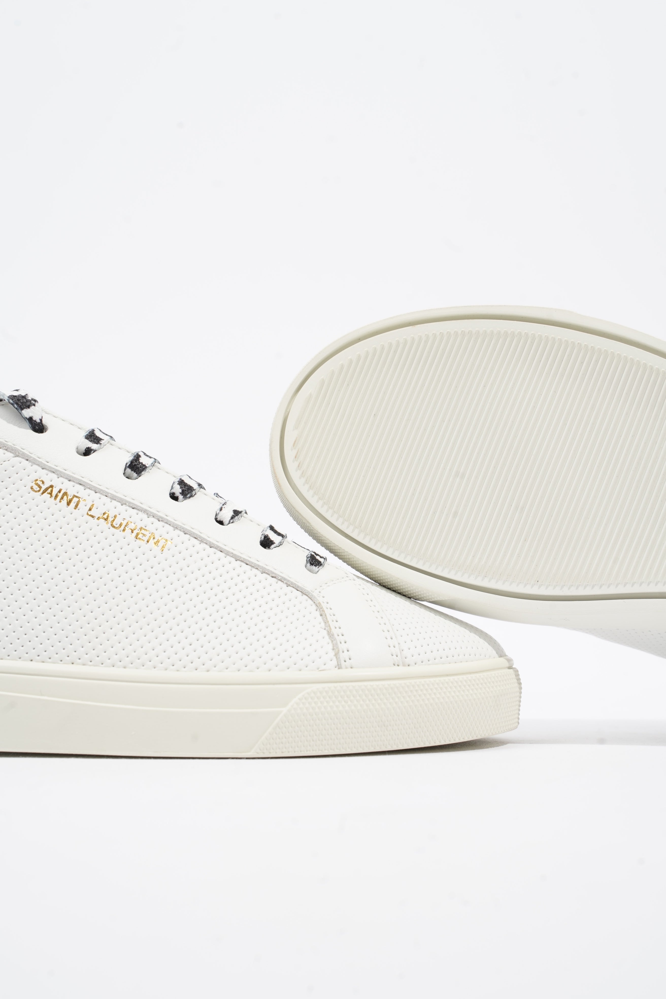 Saint Laurent Low Top Sneaker White Leather EU 36 UK 3