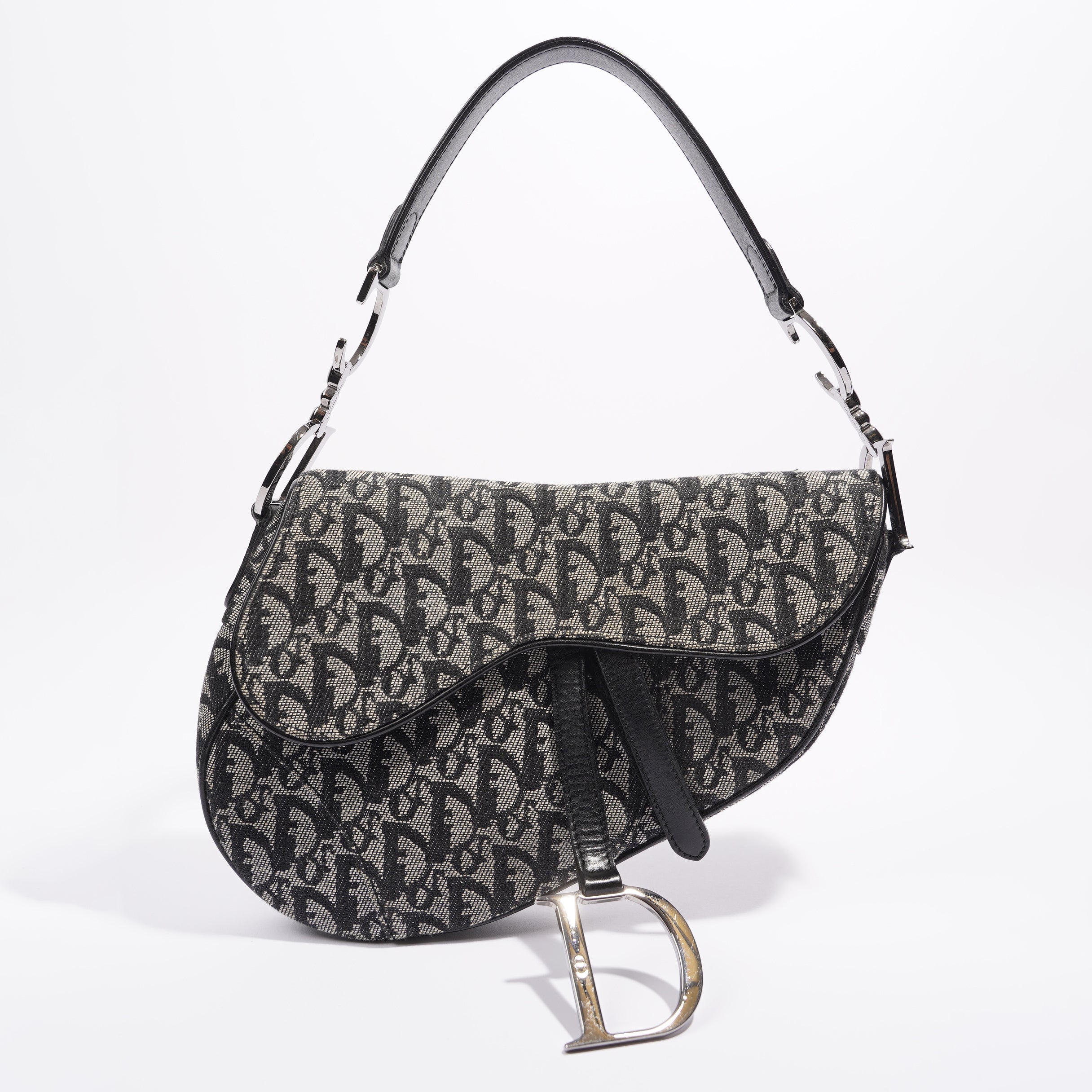 Christian Dior Saddle Bag Oblique Canvas