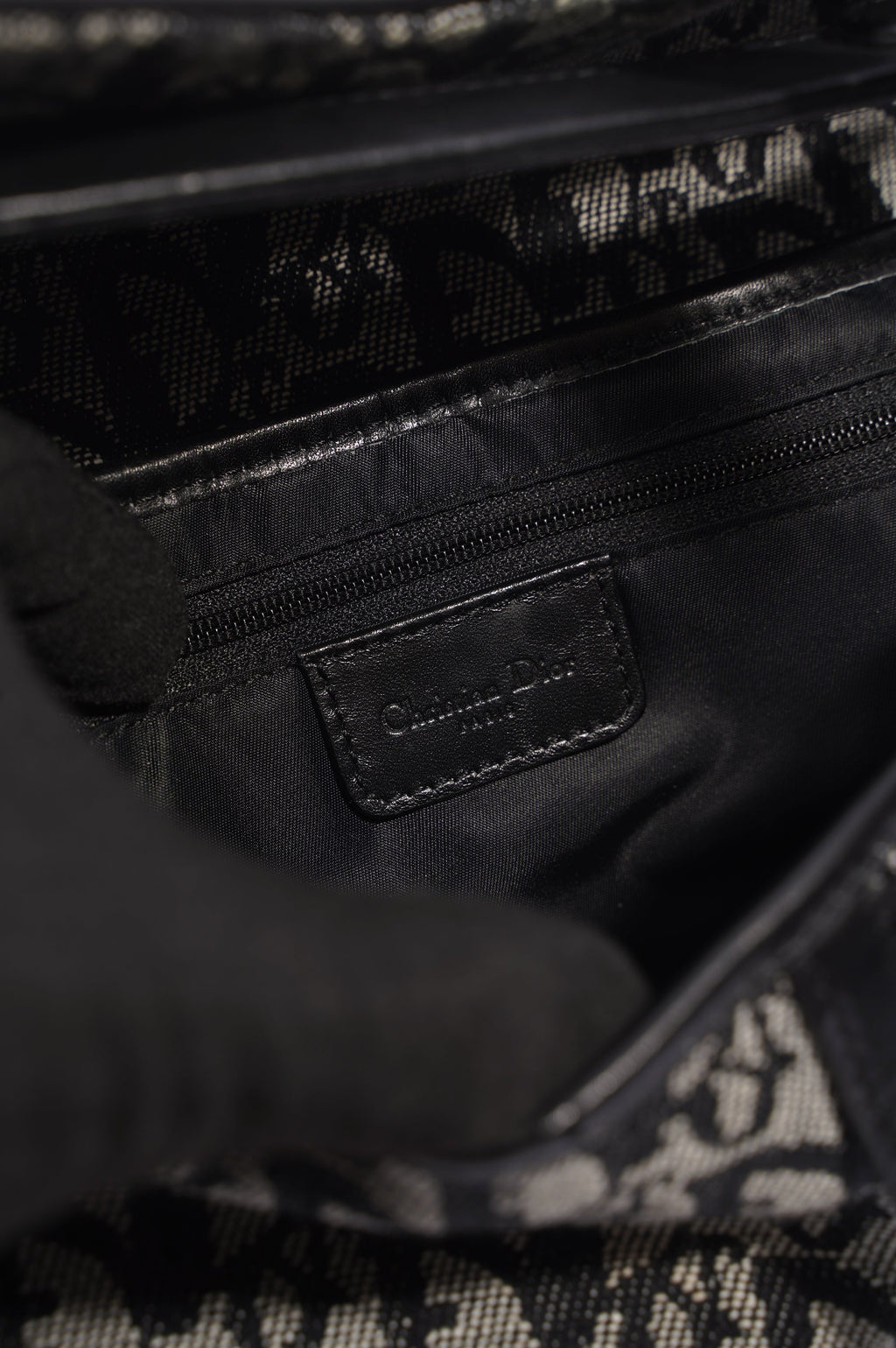 Christian Dior Saddle Bag Oblique Canvas