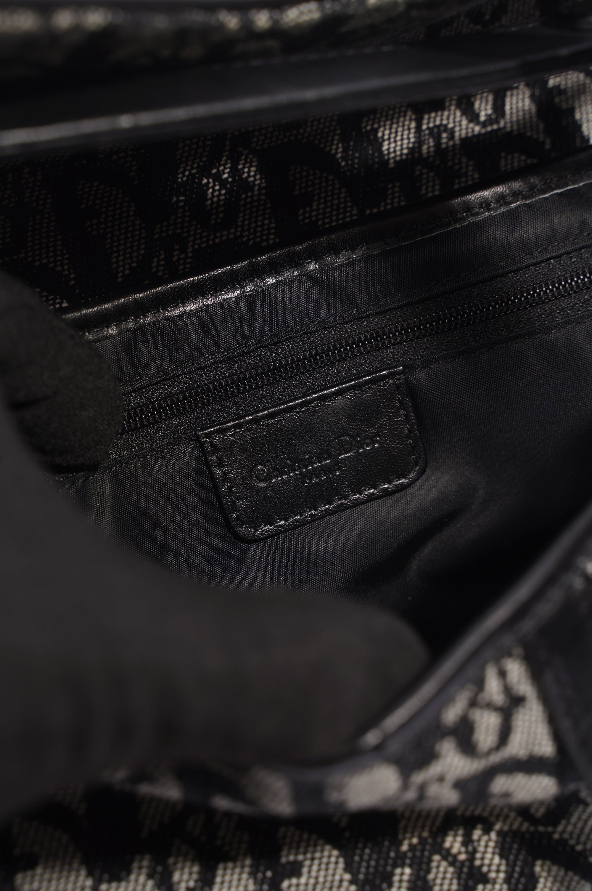 Christian Dior Saddle Bag Oblique Canvas