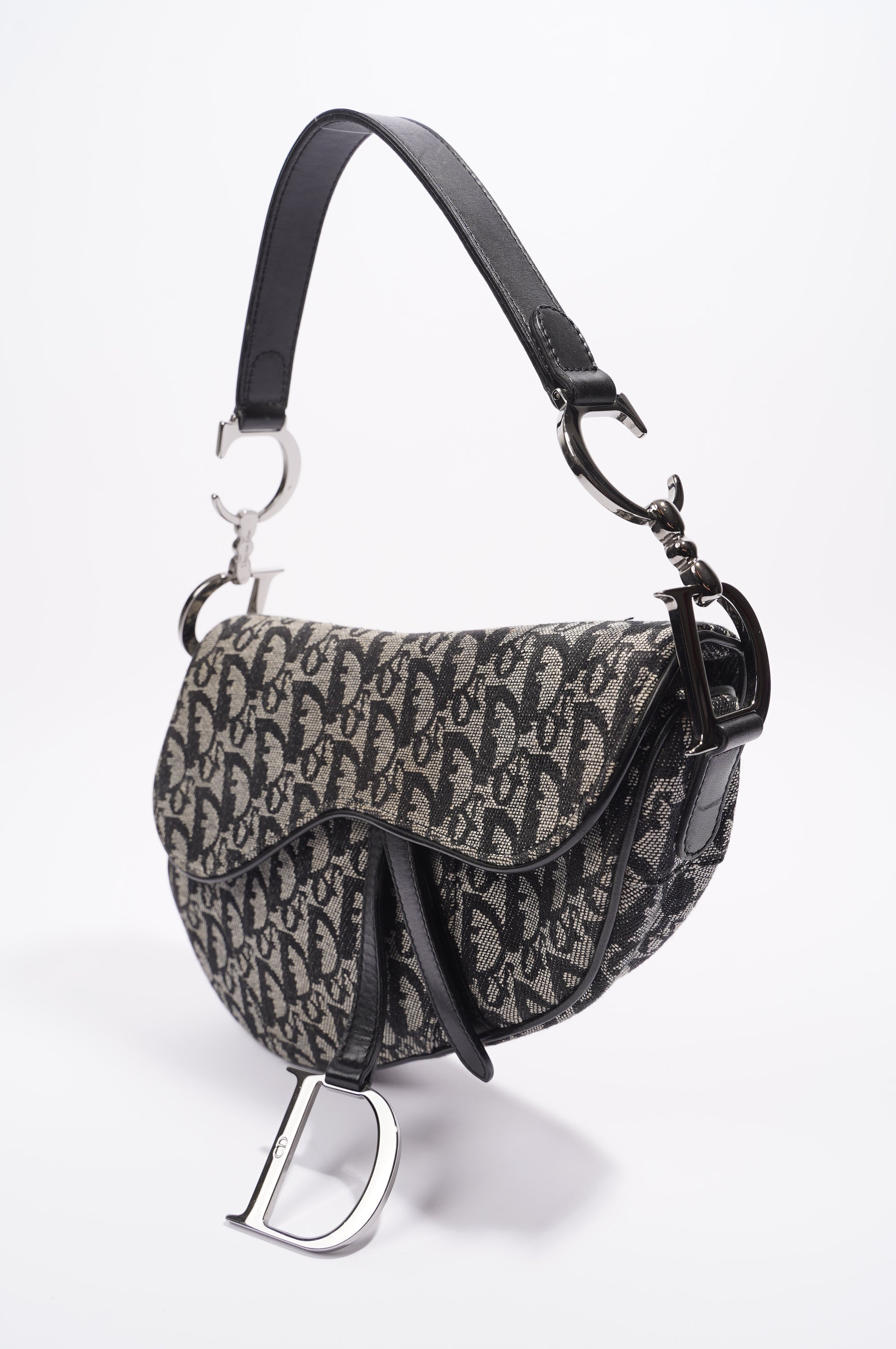 Christian Dior Saddle Bag Oblique Canvas