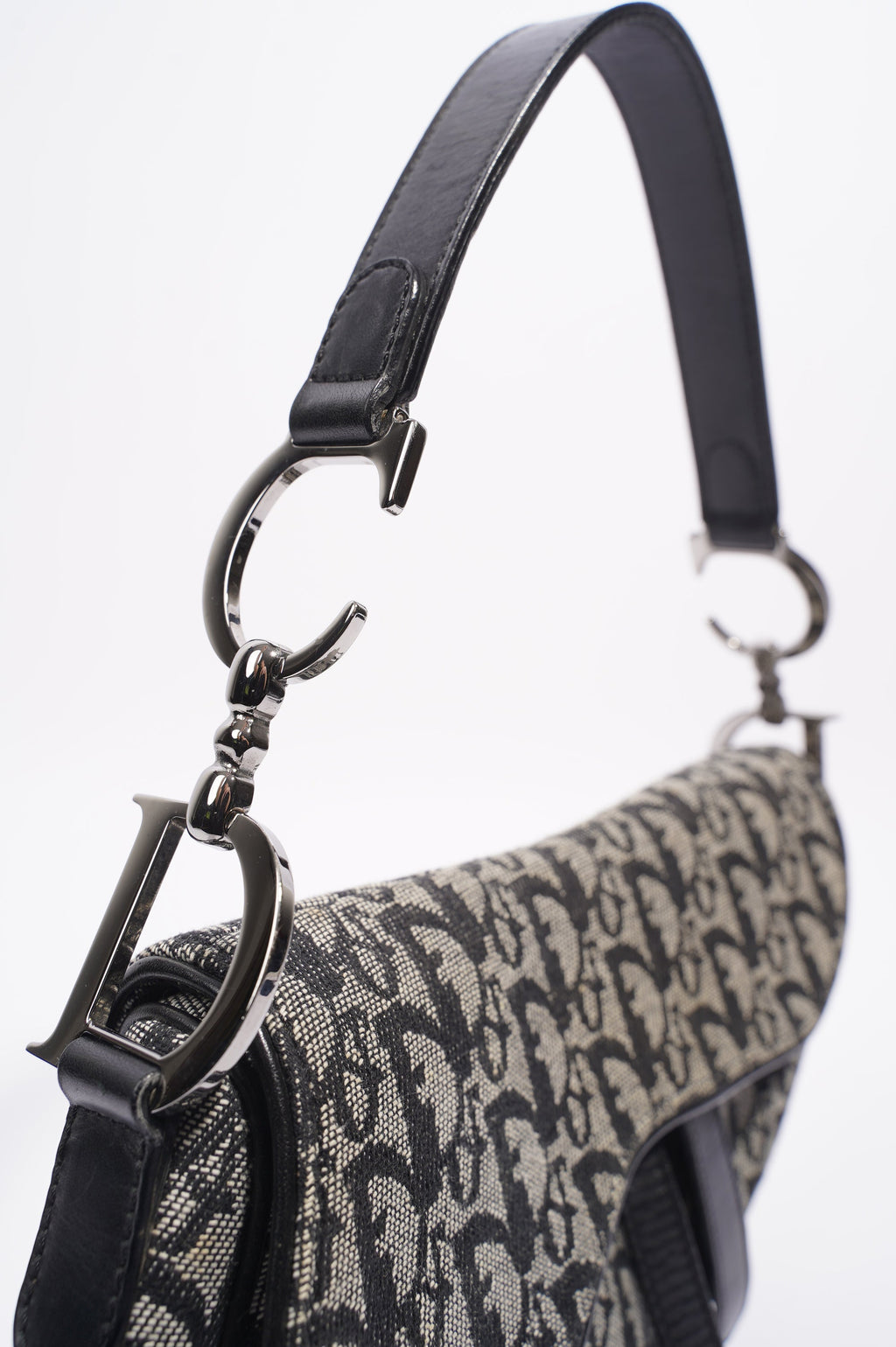 Christian Dior Saddle Bag Oblique Canvas