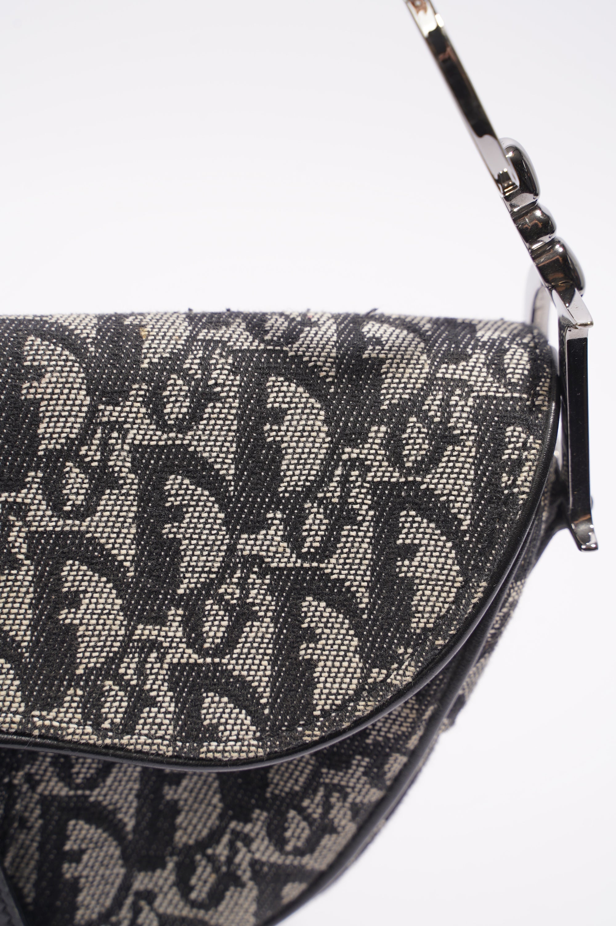 Christian Dior Saddle Bag Oblique Canvas