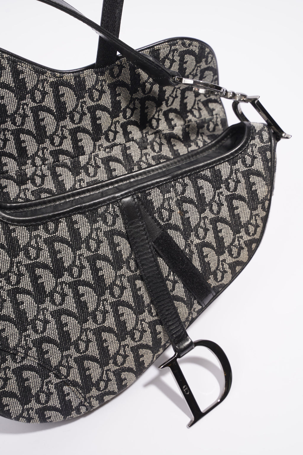 Christian Dior Saddle Bag Oblique Canvas