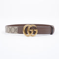 Gucci GG Marmont Reversible Belt GG Supreme / Brown Leather Leather 75cm 30"