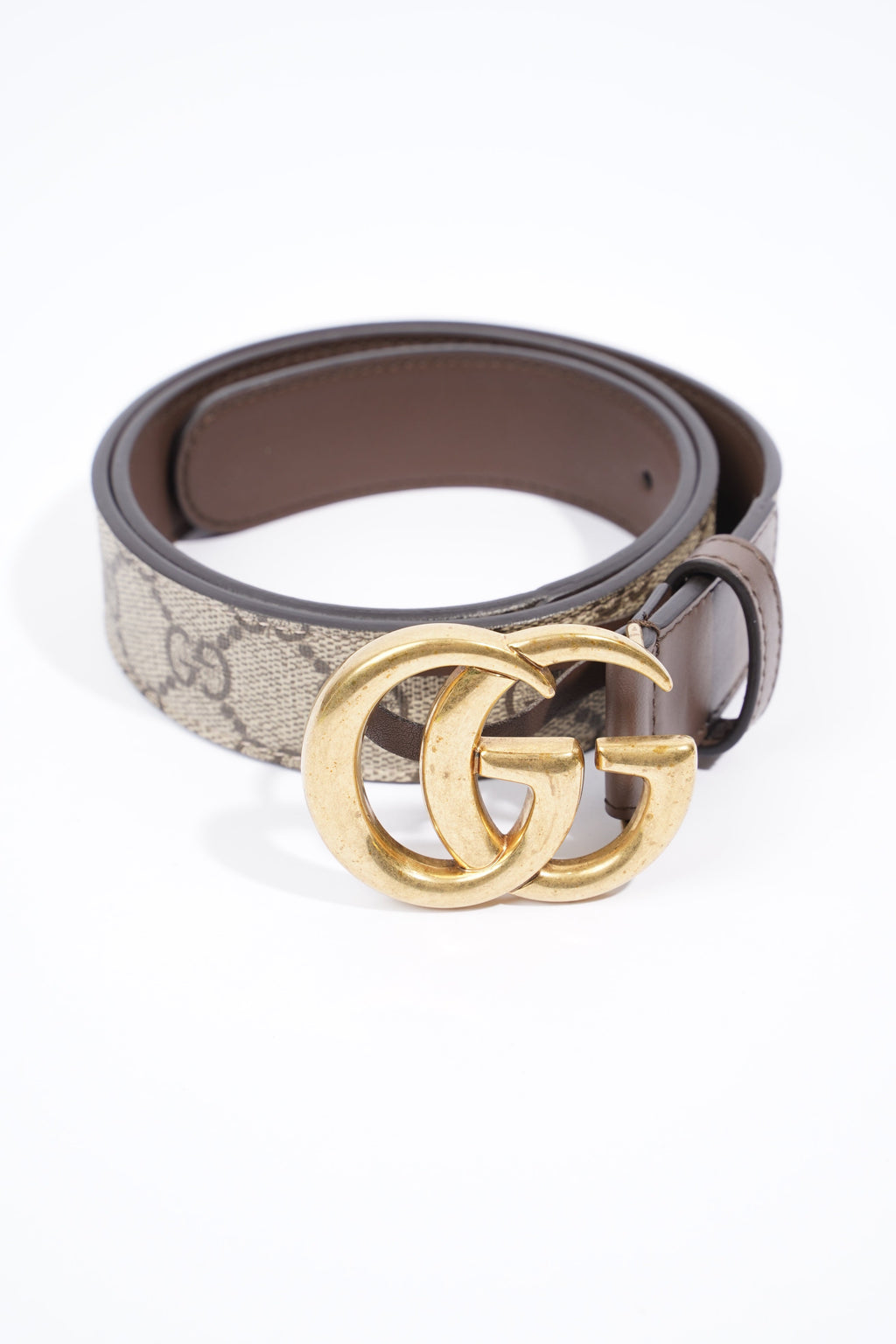 Gucci GG Marmont Reversible Belt GG Supreme / Brown Leather Leather 75cm 30"