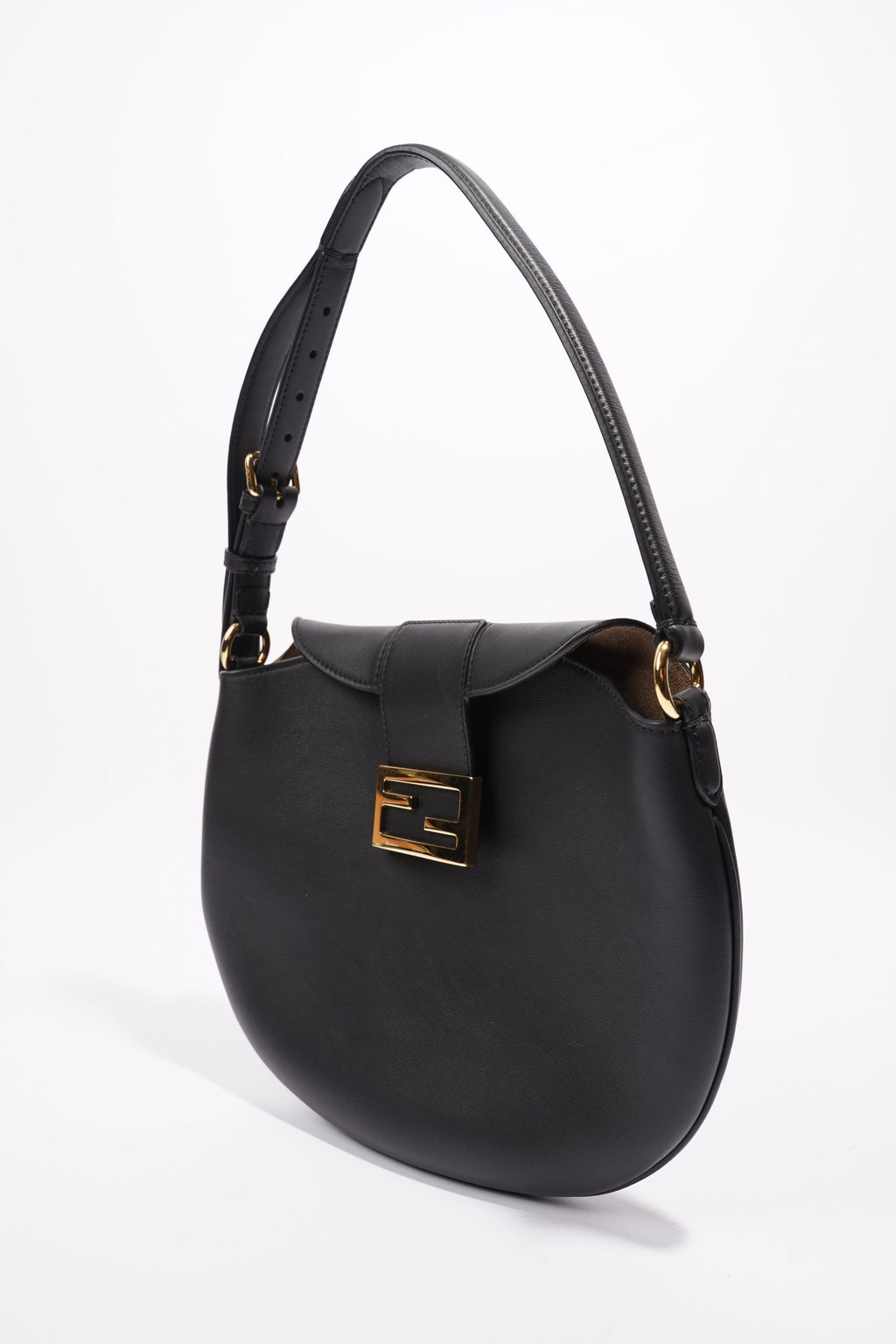 Fendi Croissant Bag Black / Brown Leather