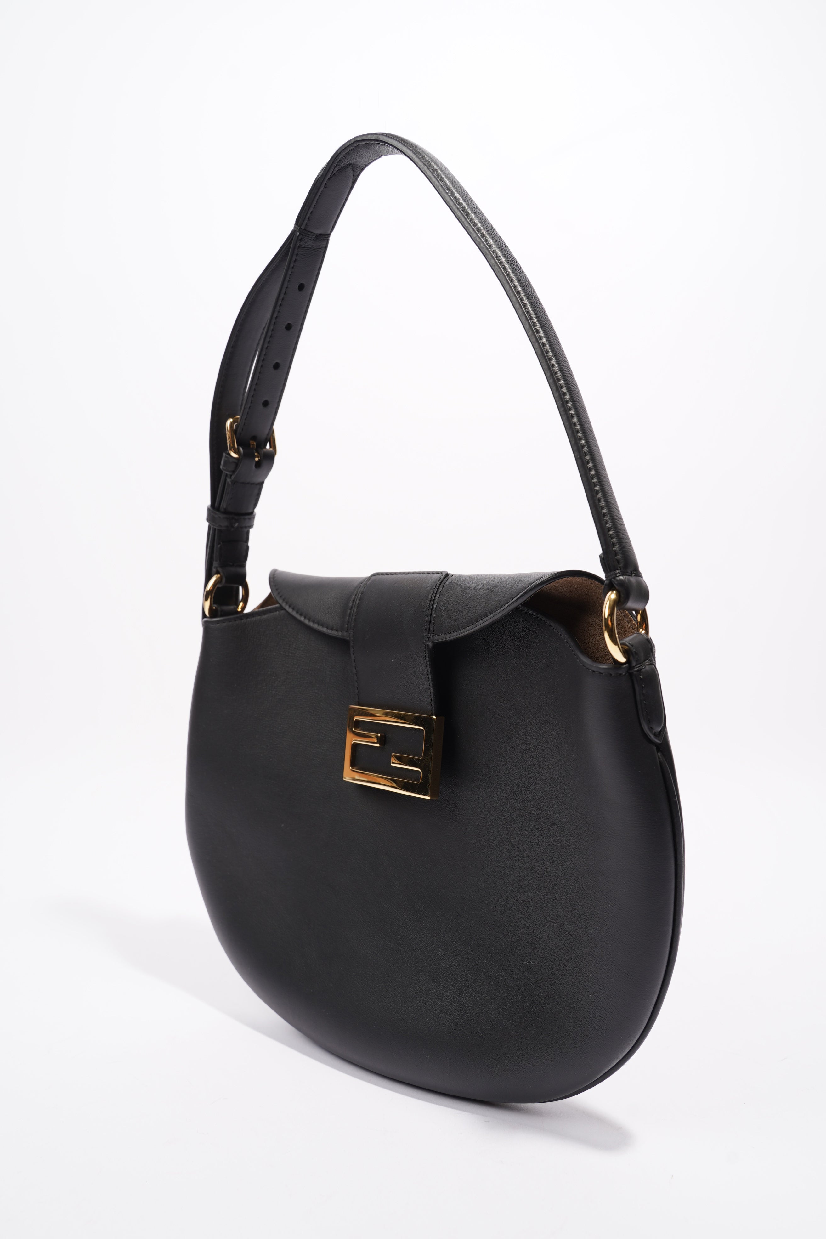 Fendi Croissant Bag Black / Brown Leather