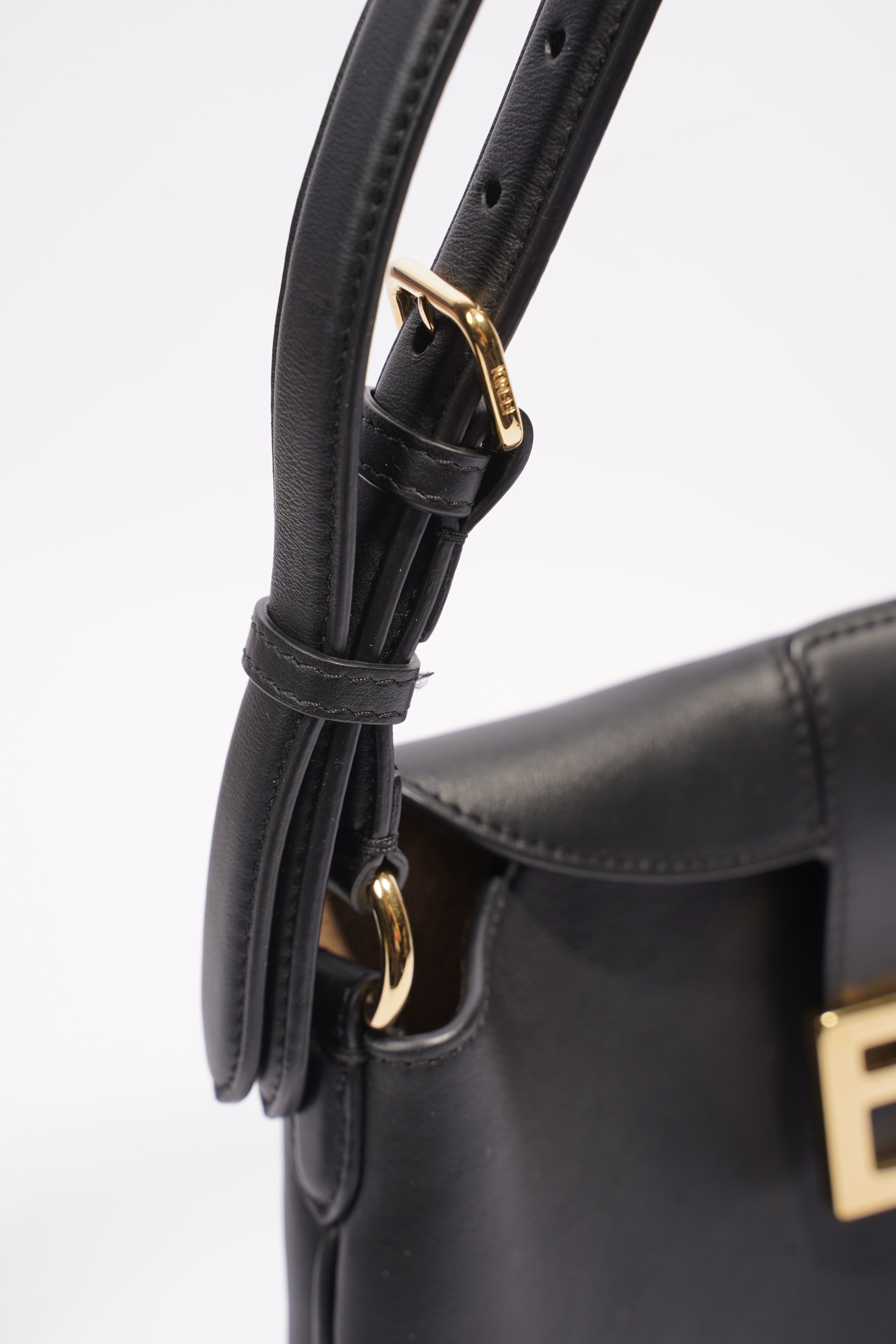 Fendi Croissant Bag Black / Brown Leather
