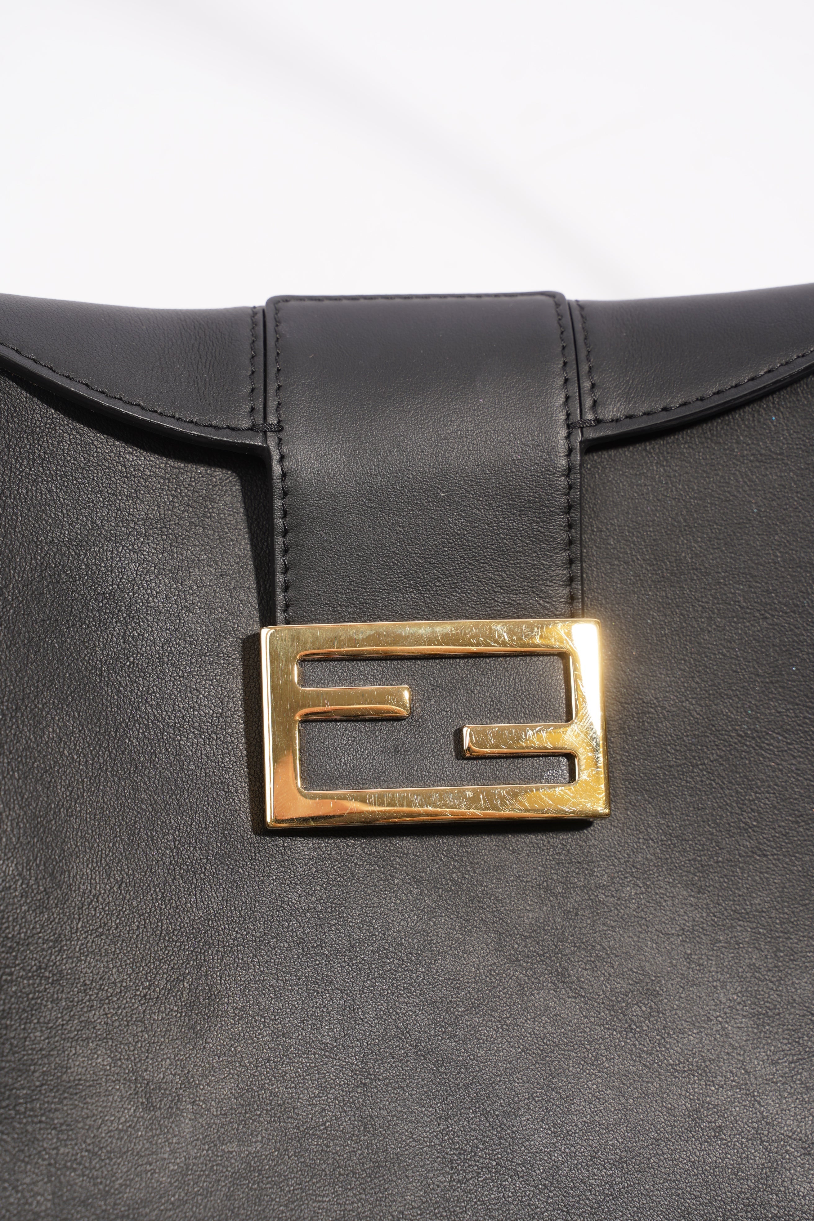 Fendi Croissant Bag Black / Brown Leather