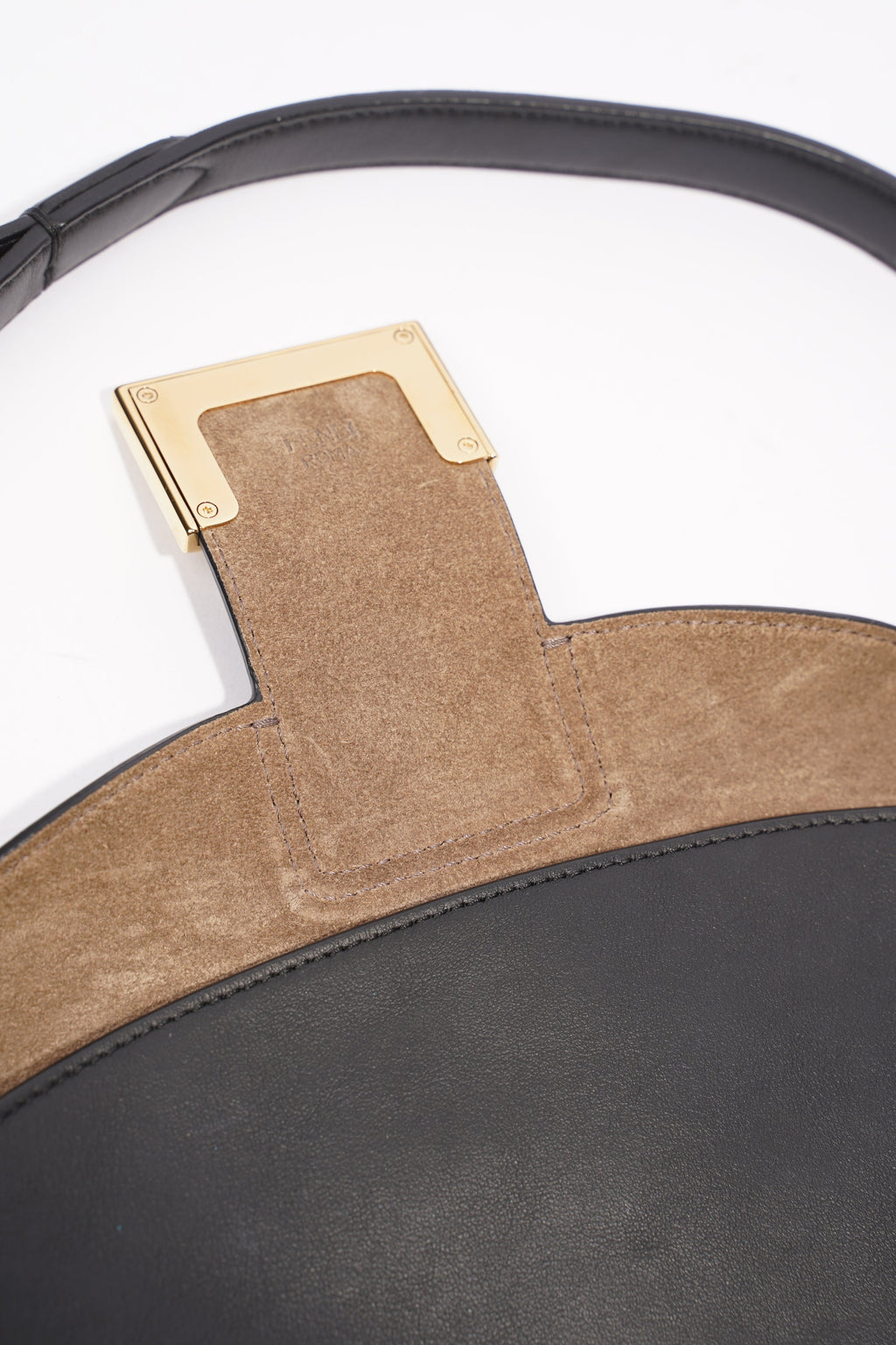 Fendi Croissant Bag Black / Brown Leather