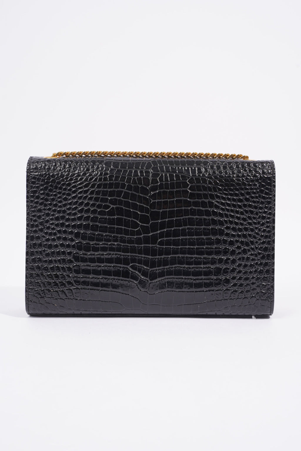Saint Laurent Medium Kate Black Embossed Leather